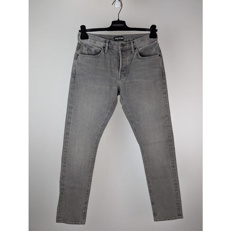 Tom Ford o1rshd1 Slim-Fit Denim Jeans in Grey Size US 32 / EU 48 - 2 Thumbnail