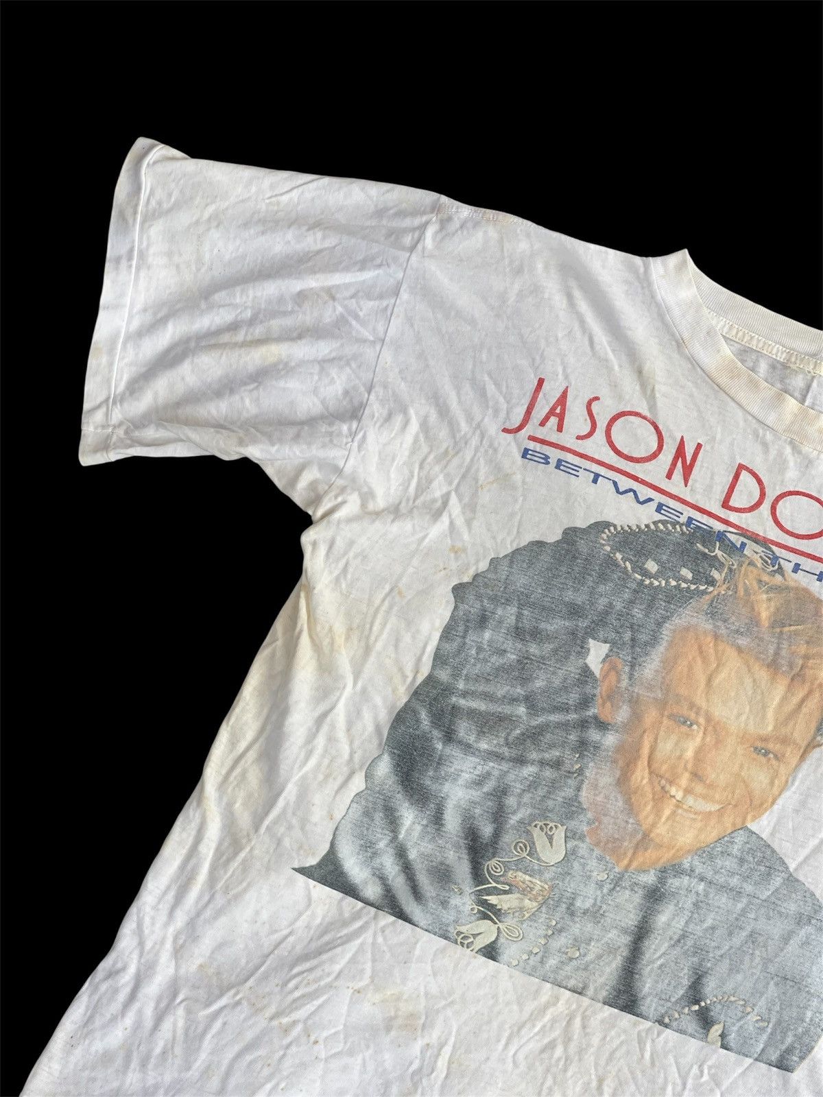 Band Tees 1990 Jason Donovan Vintage Faded Single stitch t-shirt Size US L / EU 52-54 / 3 - 2 Thumbnail