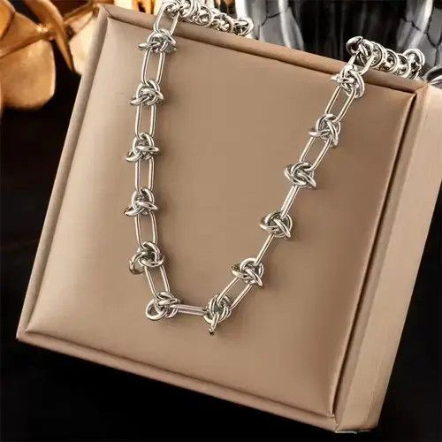 Other Stainless Steel Vintage Necklace Link Chain Size ONE SIZE - 1 Thumbnail