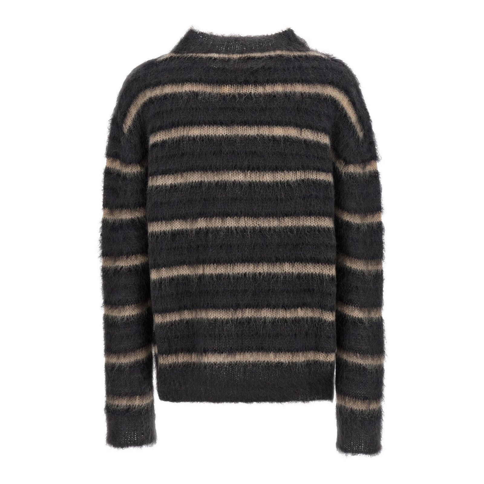 Marni MARNI Gray Wool Striped Sweater New & Authentic (Men's size: Size US XL / EU 56 / 4 - 2 Thumbnail
