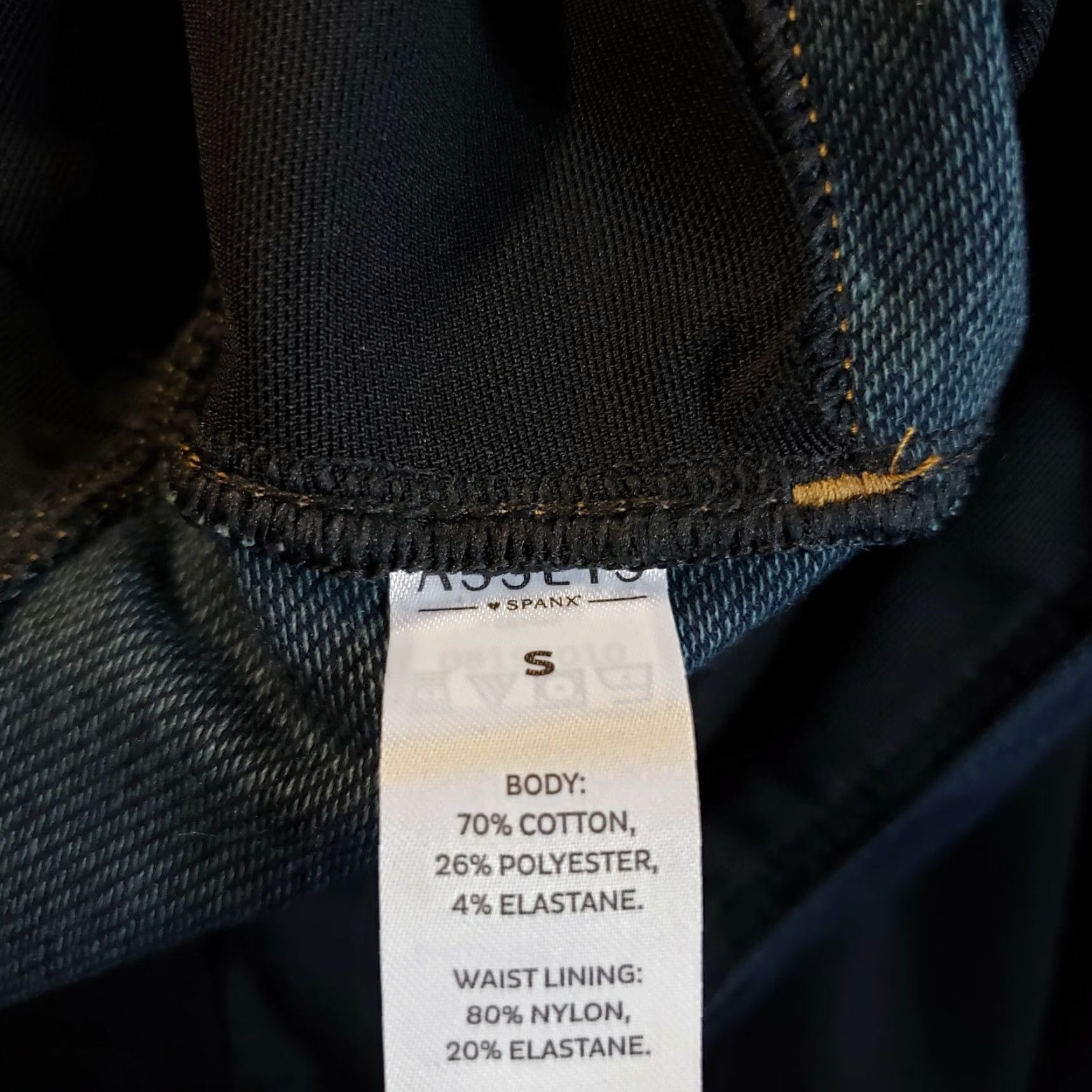 Spanx VINTAGE? No. Assets by Spanx Leggings Women's Small Blue Mid Rise Cotton Blend Size 28" / US 6 / IT 42 - 6 Thumbnail