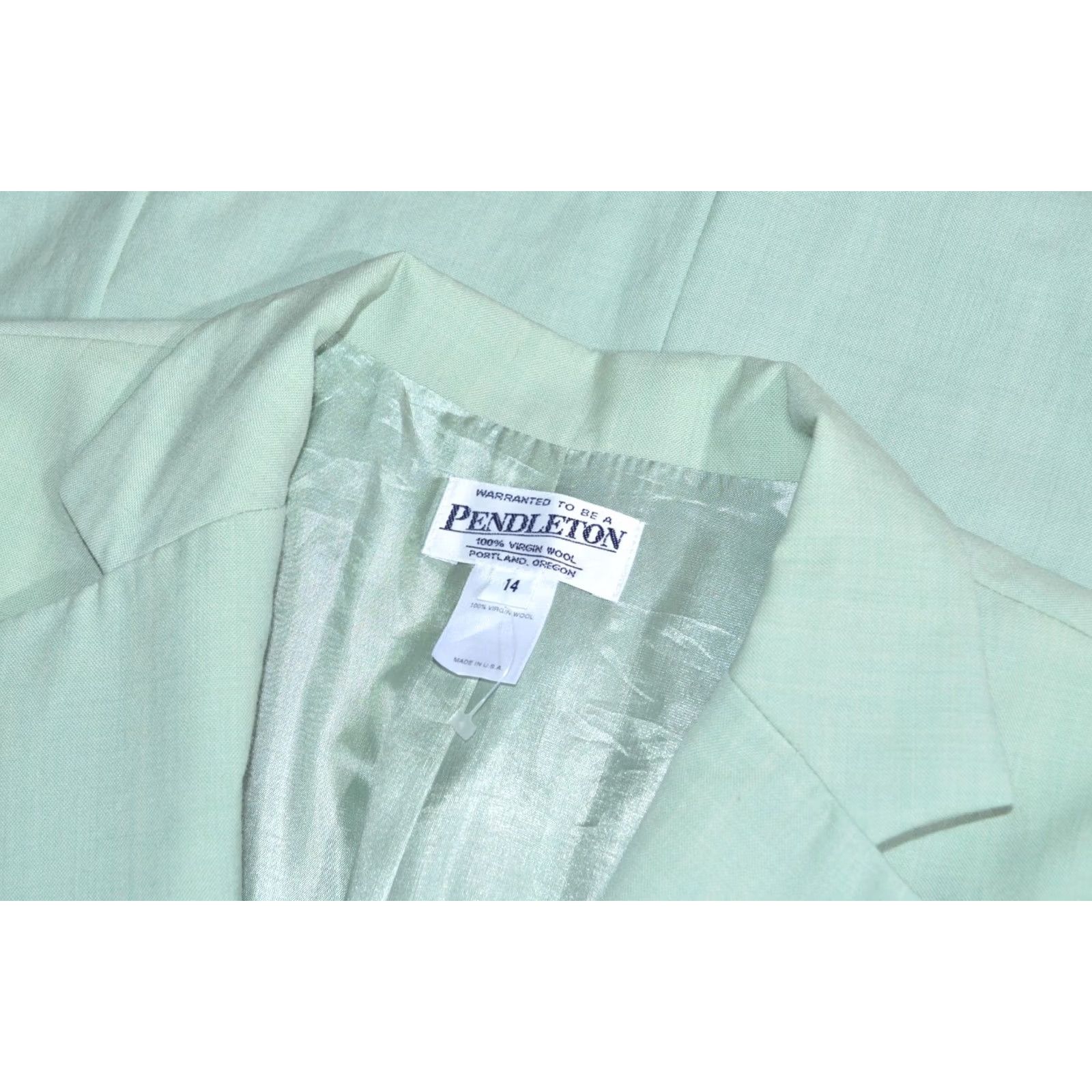 Pendleton VINTAGE Pendleton Teal Wool Long Blazer Women’s Size 14 USA Made Classic Jacket Size XL / US 12-14 / IT 48-50 - 6 Thumbnail