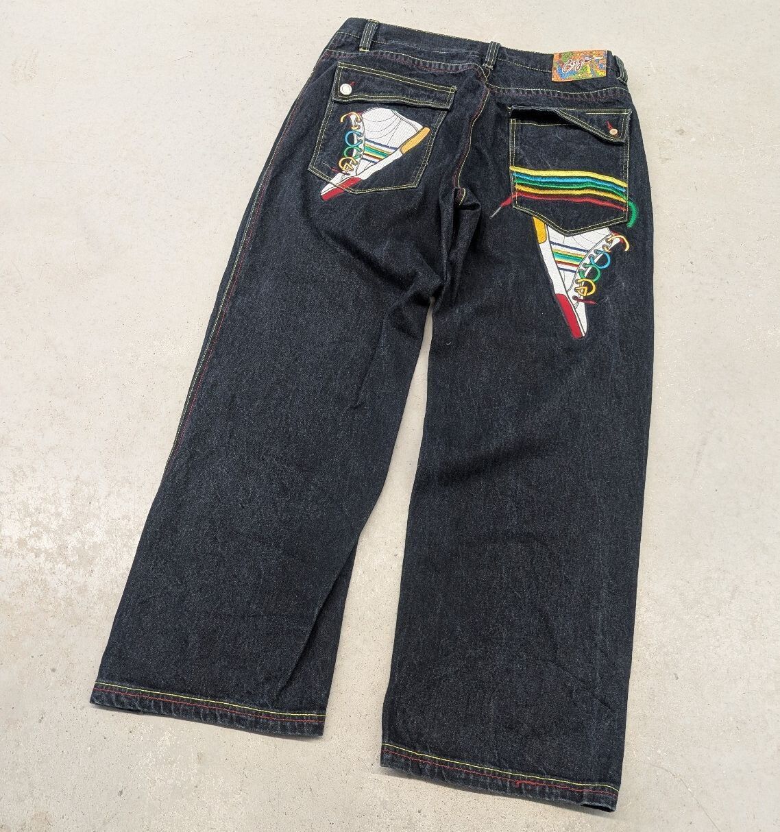 メンズ 80s COOGI vintageブラックストレートデニム