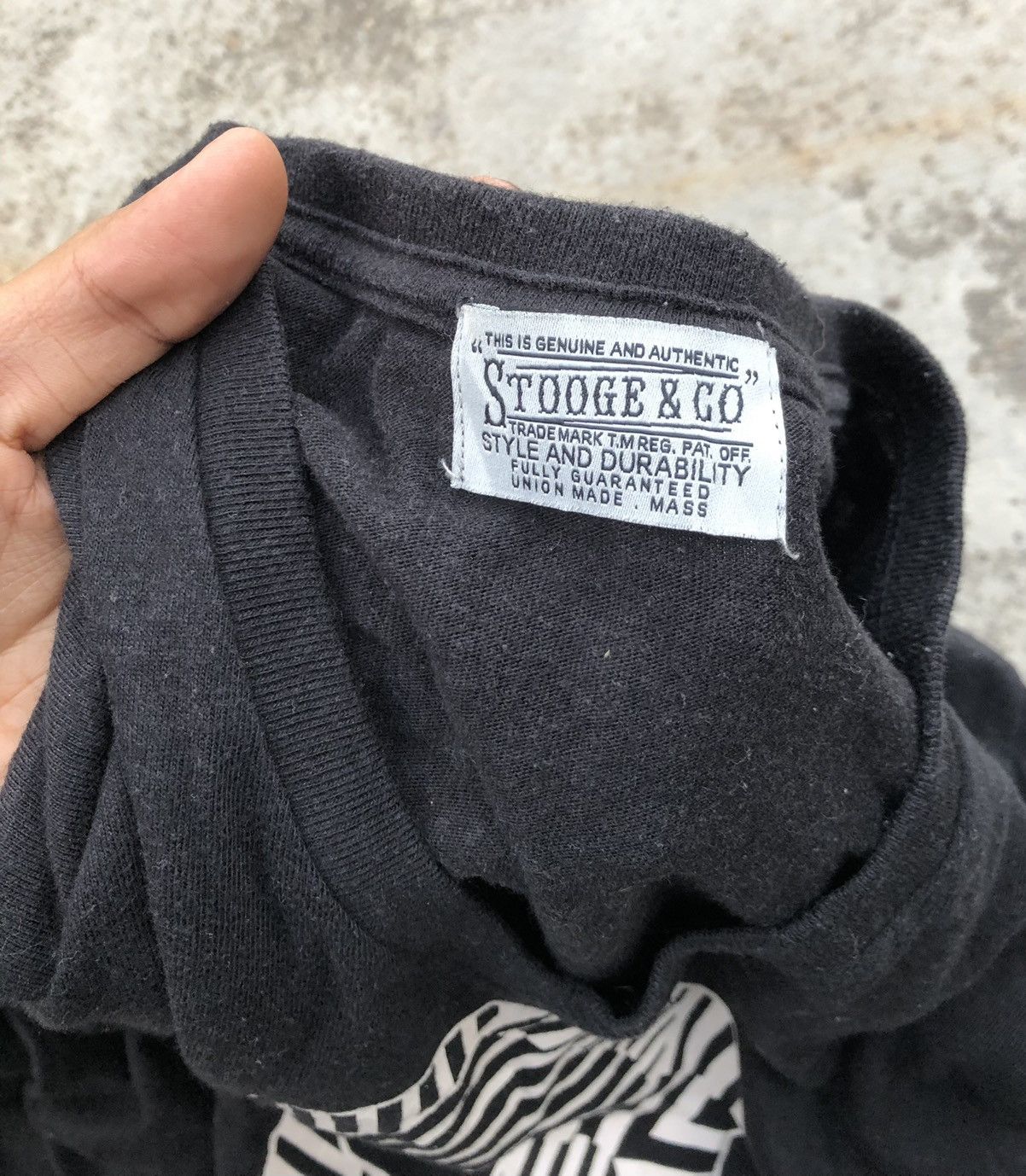 Seditionaries SKULL⚡️⚡️STOOGE & CO V NECK LONG SLEEVE Size US S / EU 44-46 / 1 - 7 Thumbnail