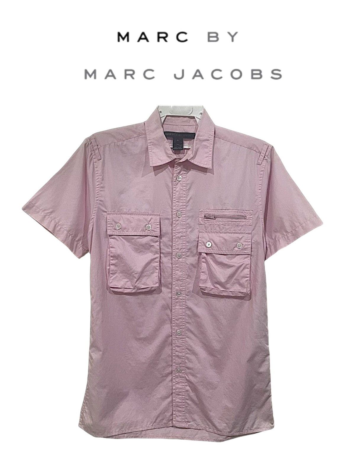 Marc Jacobs × Marc by Marc Jacobs × Vintage Vintage Marc Jacobs Cargo Military Utility Zipper Shirts Size US S / EU 44-46 / 1 - 2 Thumbnail