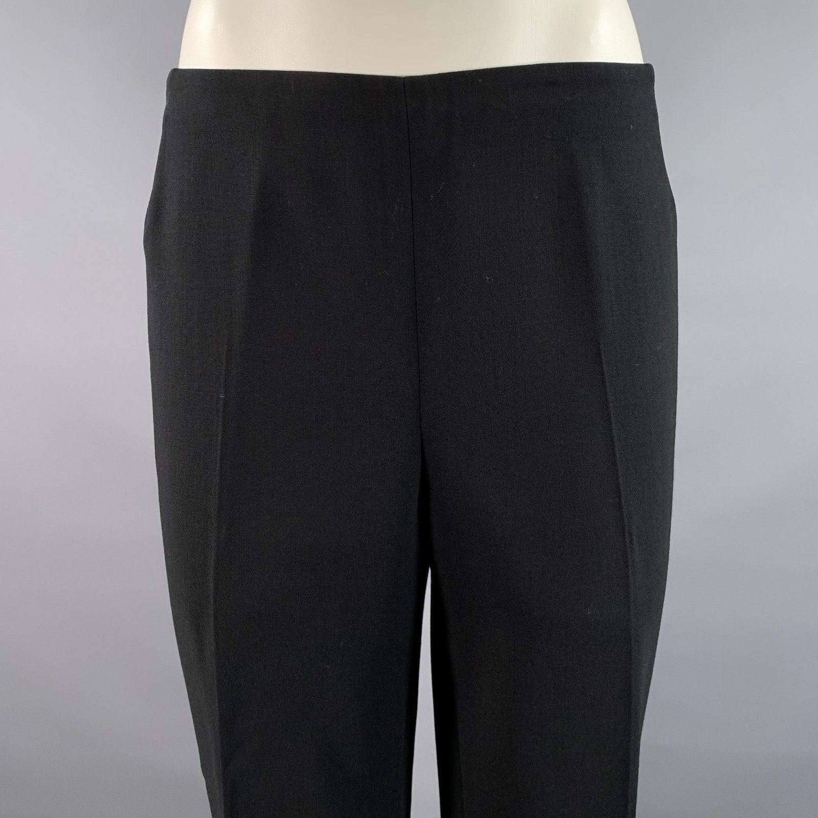 Akris AKRIS Size 10 Black Wool Polyamide Pants Size US 32 / EU 48 - 2 Thumbnail