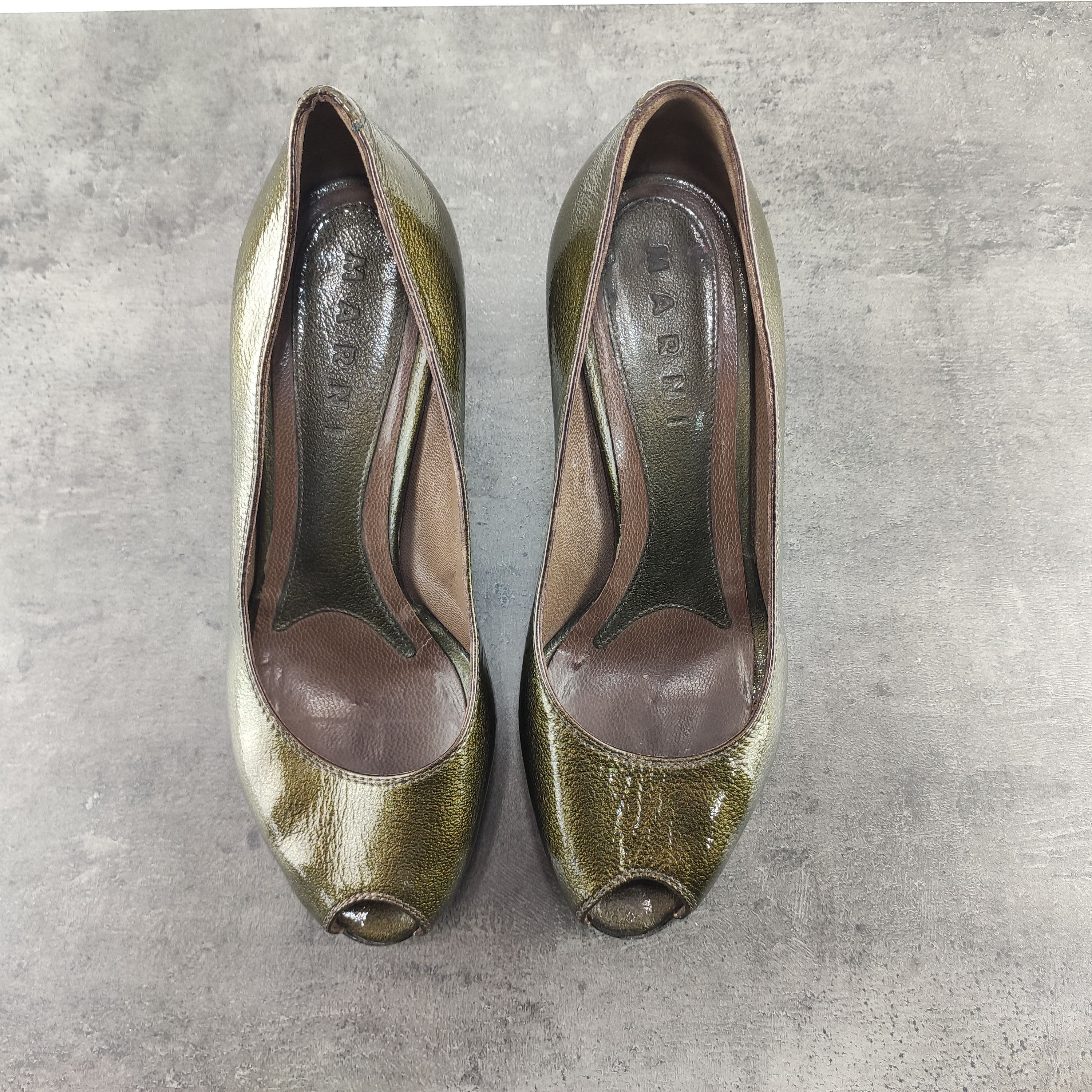 Marni Marni green patent leather heels 37.5 Size US 7.5 / IT 37.5 - 8 Thumbnail