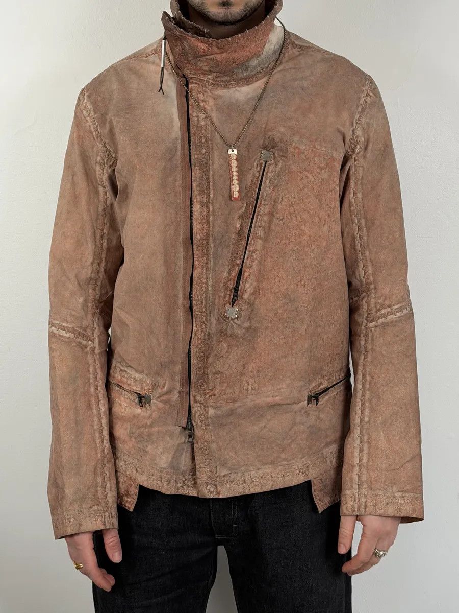Isaac Sellam Experience Isaac Sellam Avant-Garde Rouille Asymmetrical Leather Jacket Size US L / EU 52-54 / 3 - 3 Thumbnail