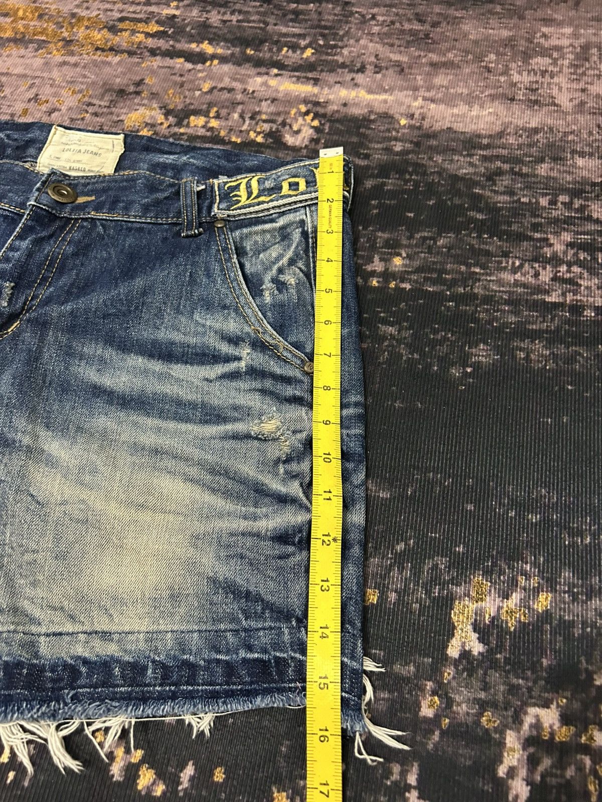 If Six Was Nine Lolita Skull Short Jeans Size US 35 - 20 Thumbnail