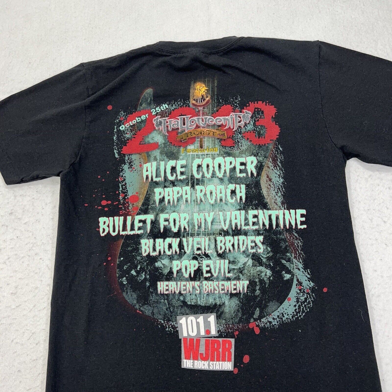 Pacific Legend Halloweenie Roast Metal Rock Radio WJRR Black Graphic Tee Size US S / EU 44-46 / 1 - 2 Thumbnail