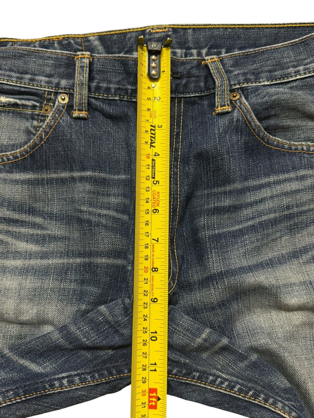 Levi's Vintage Y2K Levis 703 Faded Whiskers Distressed Wide Leg Size US 31 - 12 Thumbnail