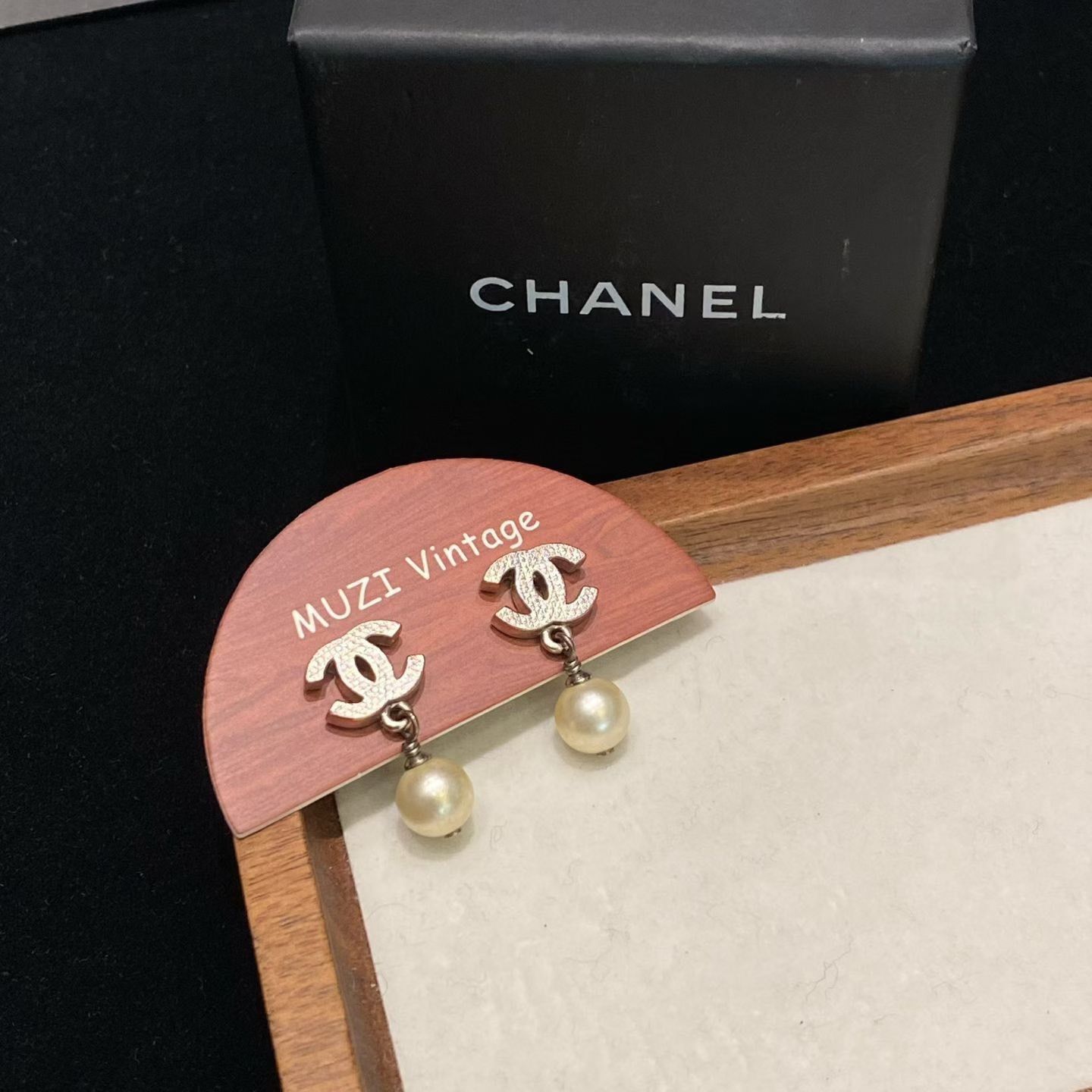 Chanel Chanel Small Double C Pearl Earrings Size ONE SIZE - 1 Thumbnail