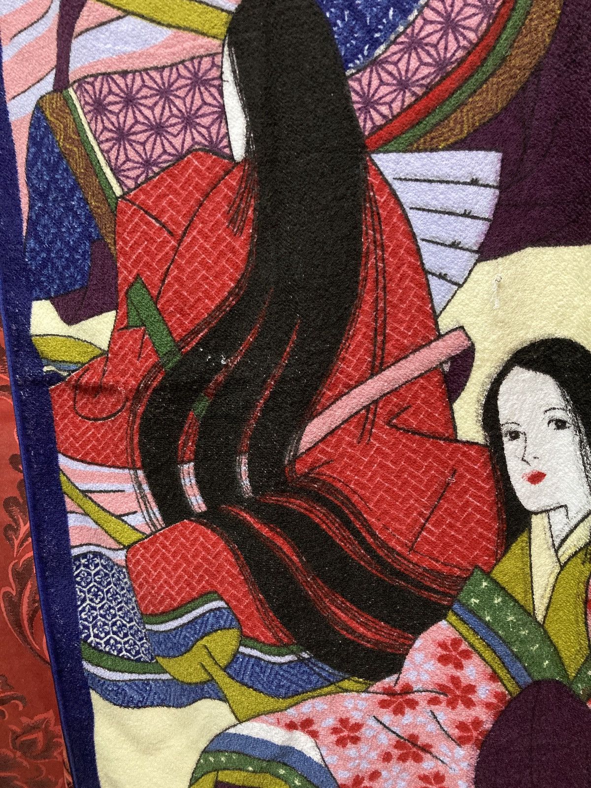 Japanese Brand Towel pictures of geisha Size ONE SIZE - 5 Thumbnail