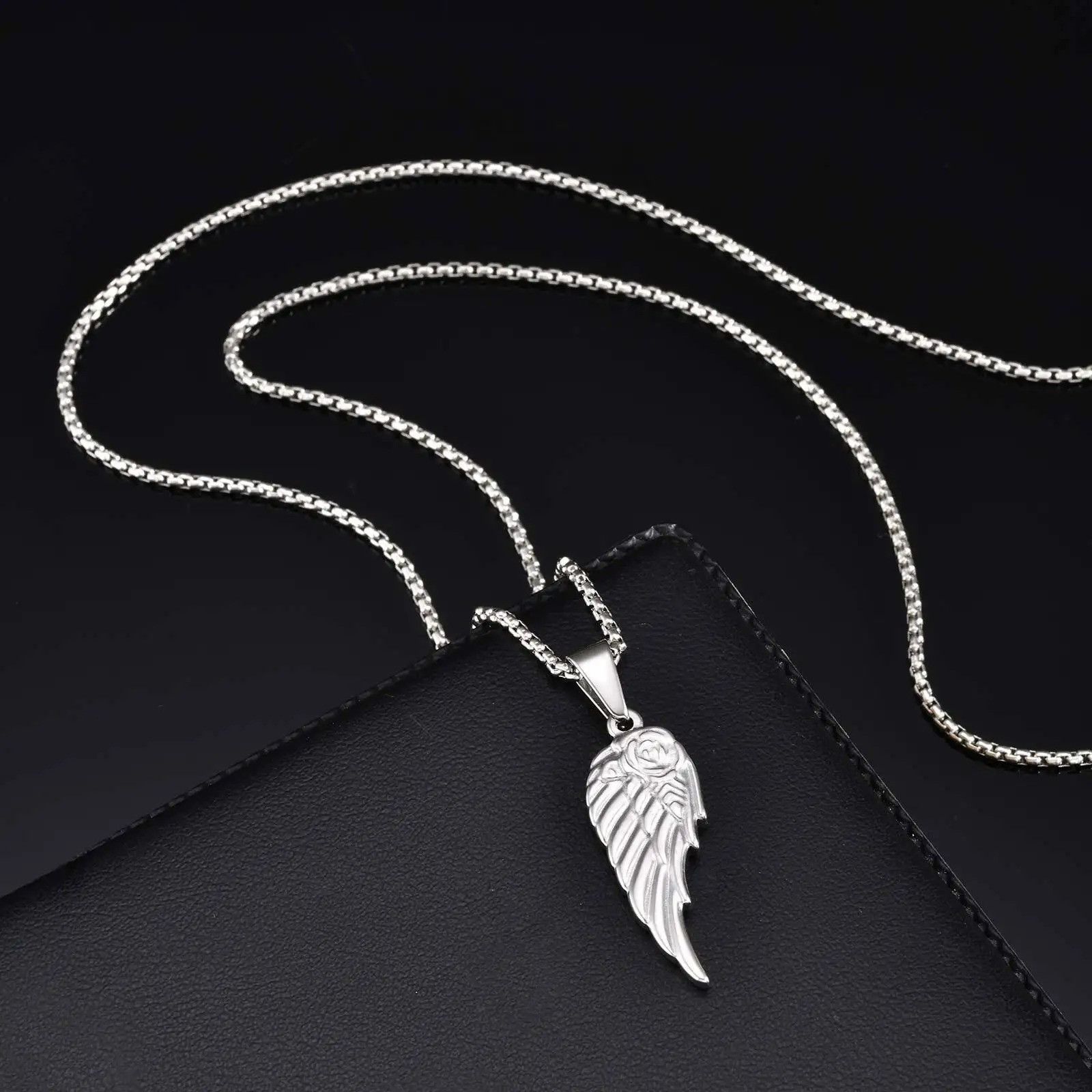 Jewelry Rose Wing Pendant Necklace Size ONE SIZE - 2 Thumbnail