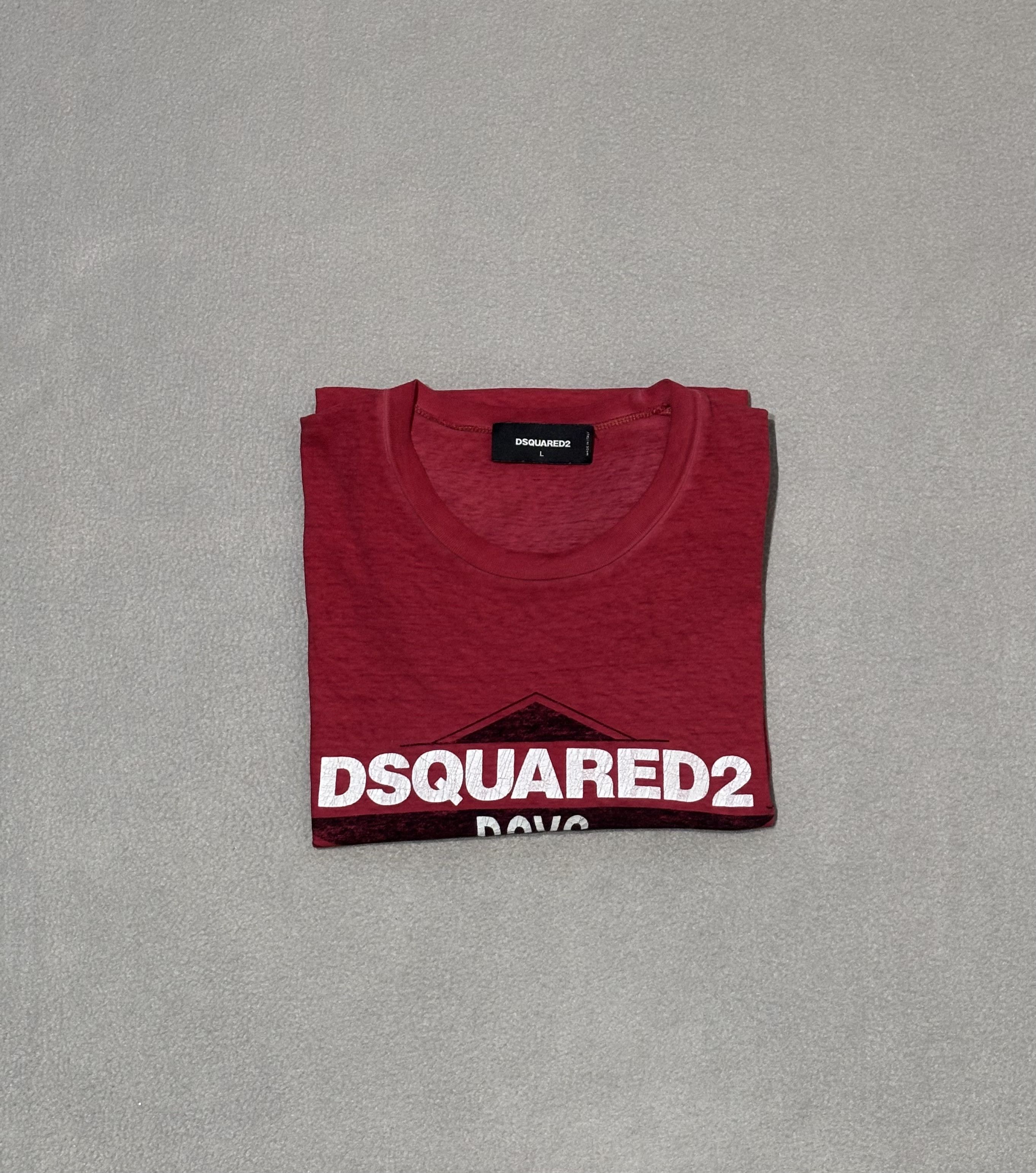 Dsquared2 Dsquared2 Red T-shirt Size L Size US L / EU 52-54 / 3 - 16 Thumbnail