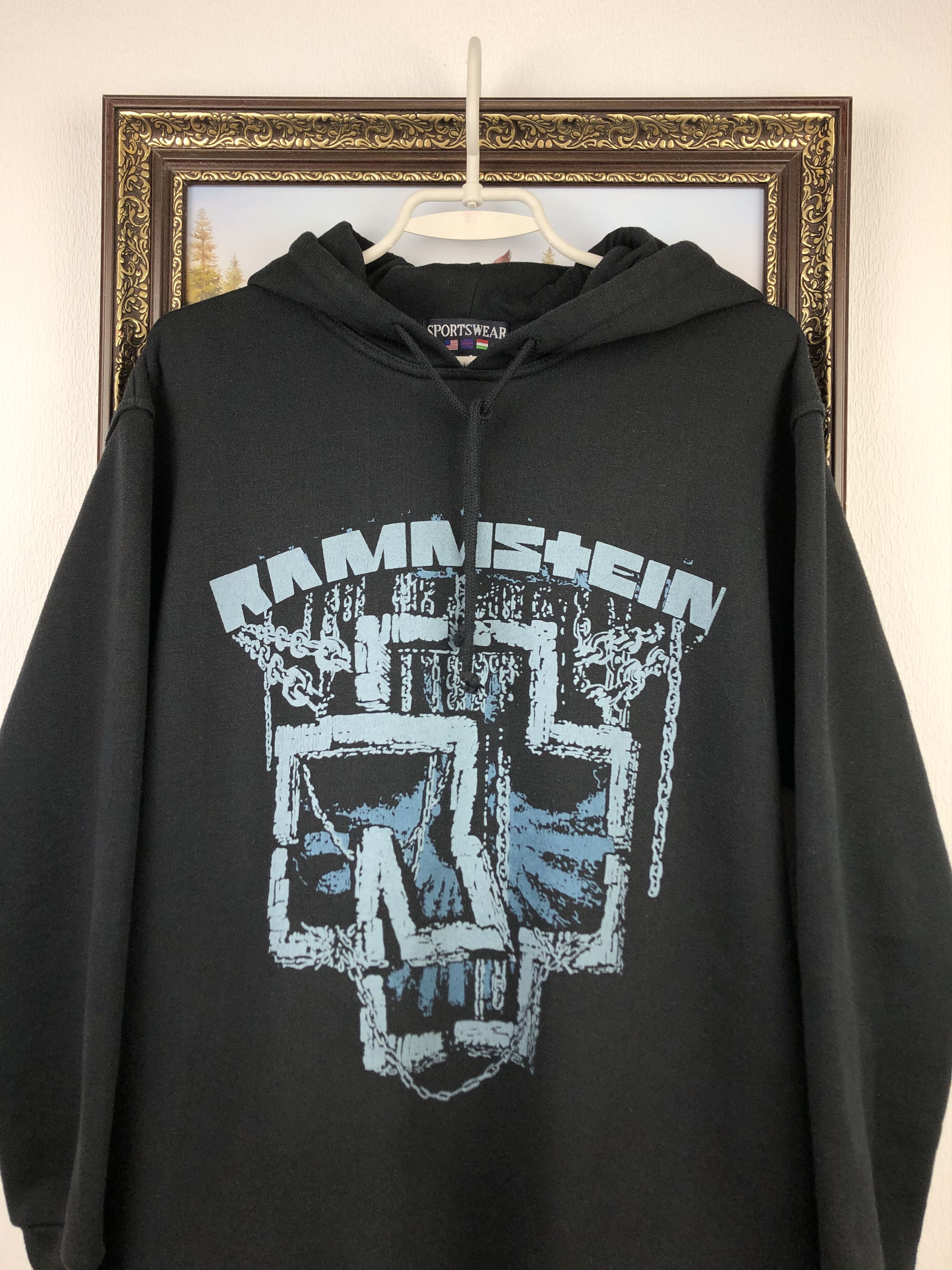 Band Tees Vintage Rammstein Band Hoodie Sweatshirt Rare Size US M / EU 48-50 / 2 - 2 Thumbnail