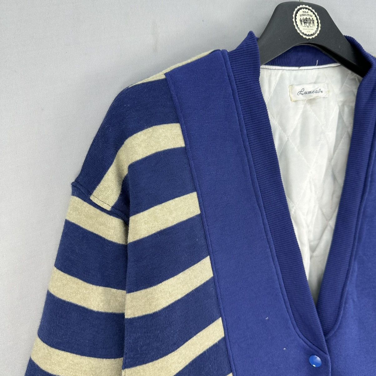 Japanese Brand × Vintage Vintage 90's Striped Cardigan Jacket by Lumead Size US L / EU 52-54 / 3 - 2 Thumbnail