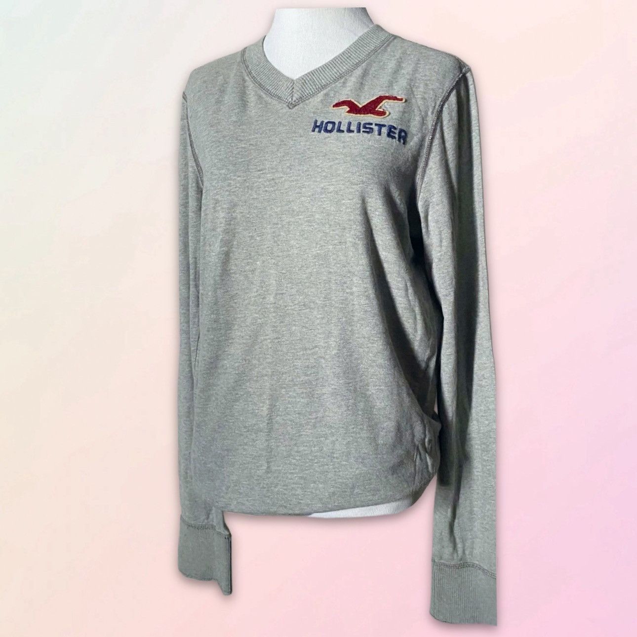 Hollister Y2K, HCO, Unisex, Lightweight, V-Neck Pullover Sweater Size US S / EU 44-46 / 1 - 1 Thumbnail