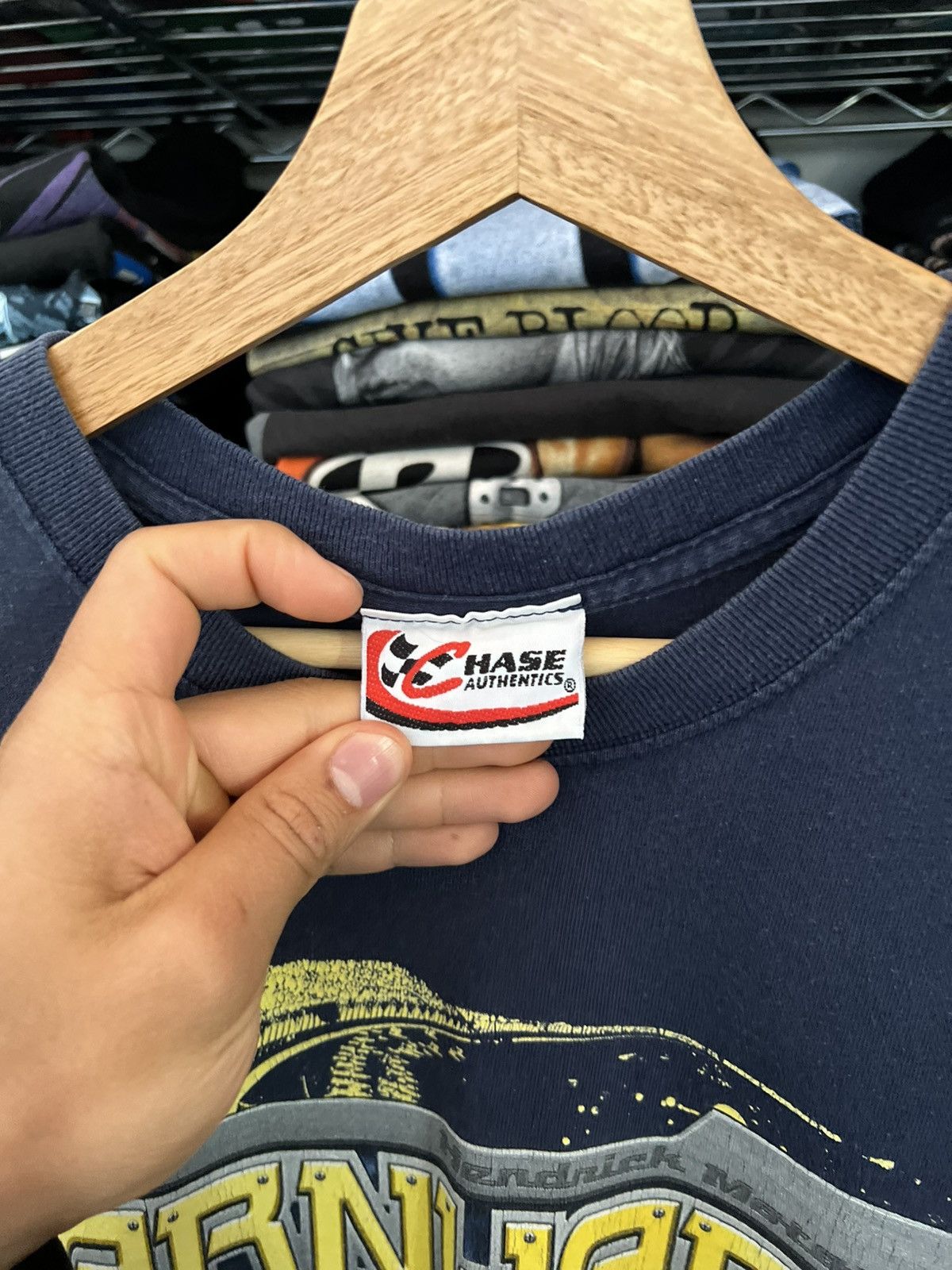 Chase Authentics 2000s NASCAR Dale Earnhardt Jr Blue Book Tee Size US L / EU 52-54 / 3 - 4 Thumbnail