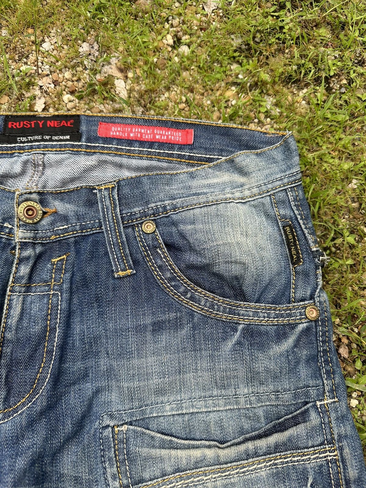 Seditionaries CRAZY RUSTY NEAL CULTURE OF DENIM PANTS W36 Size US 36 / EU 52 - 6 Thumbnail