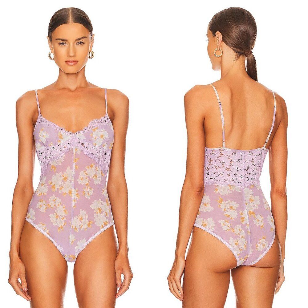 Free People NWT New Free People Monday Morning Lilac Bodysuit Size S Size S / US 4 / IT 40 - 1 Thumbnail