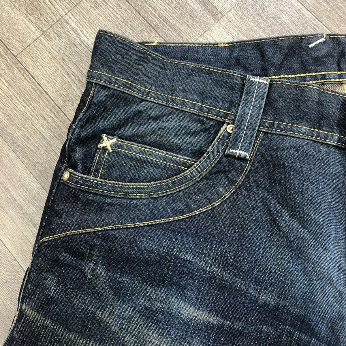 If Six Was Nine × Le Grande Bleu (L.G.B.) × Lee 1990s LEE Faded Bootcut Flared Jeans Size US 37 - 7 Thumbnail