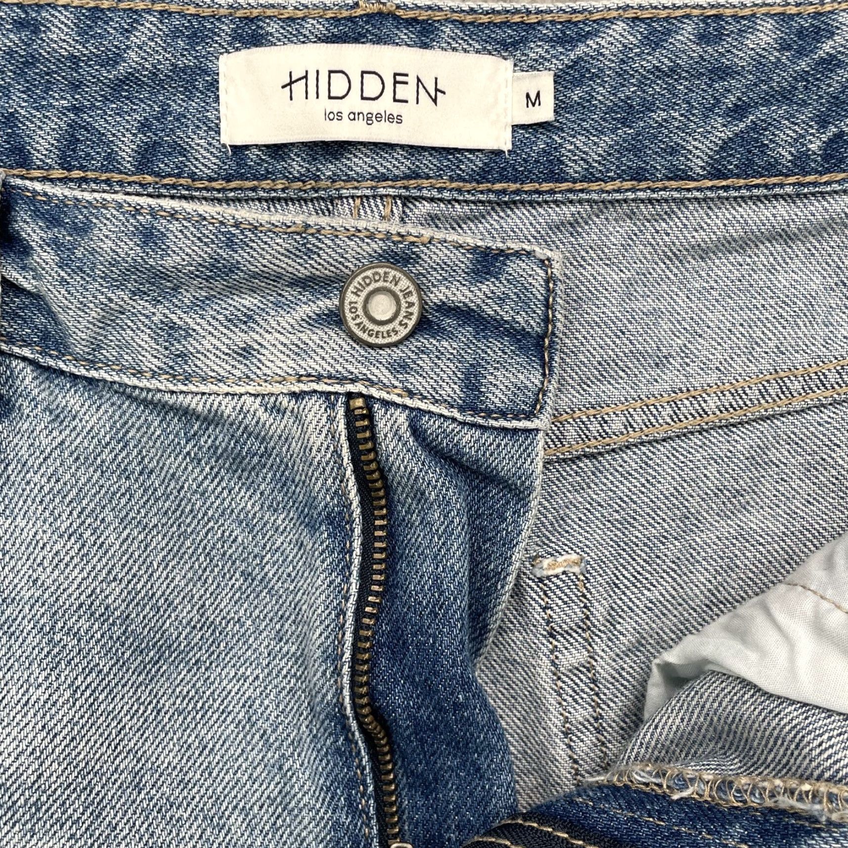 Vintage Hidden Denim Shorts Women Medium Blue Cut Off Distressed Daisy Dukes 90's Size 32" / US 10 / IT 46 - 5 Thumbnail