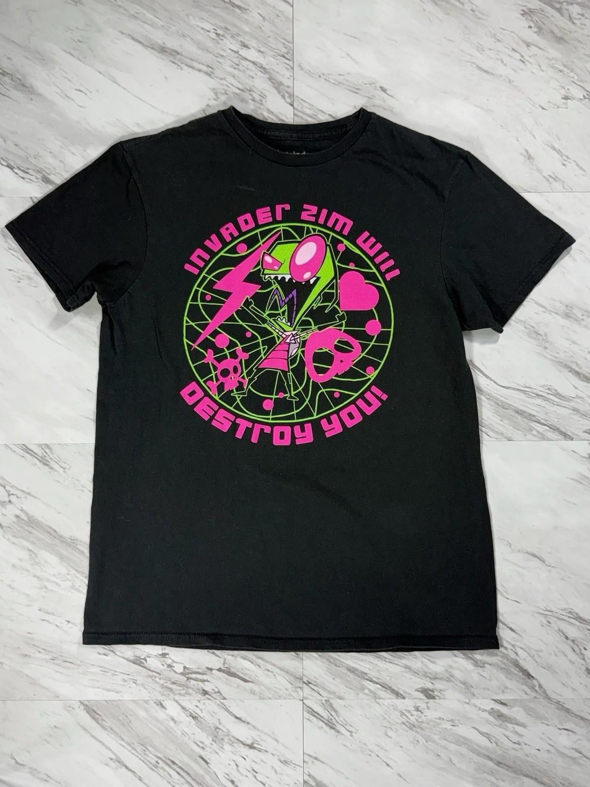 Nickelodeon Invader Zim “Destroy You!” Neon Graphic Nickelodeon M#8 Size US M / EU 48-50 / 2 - 1 Thumbnail