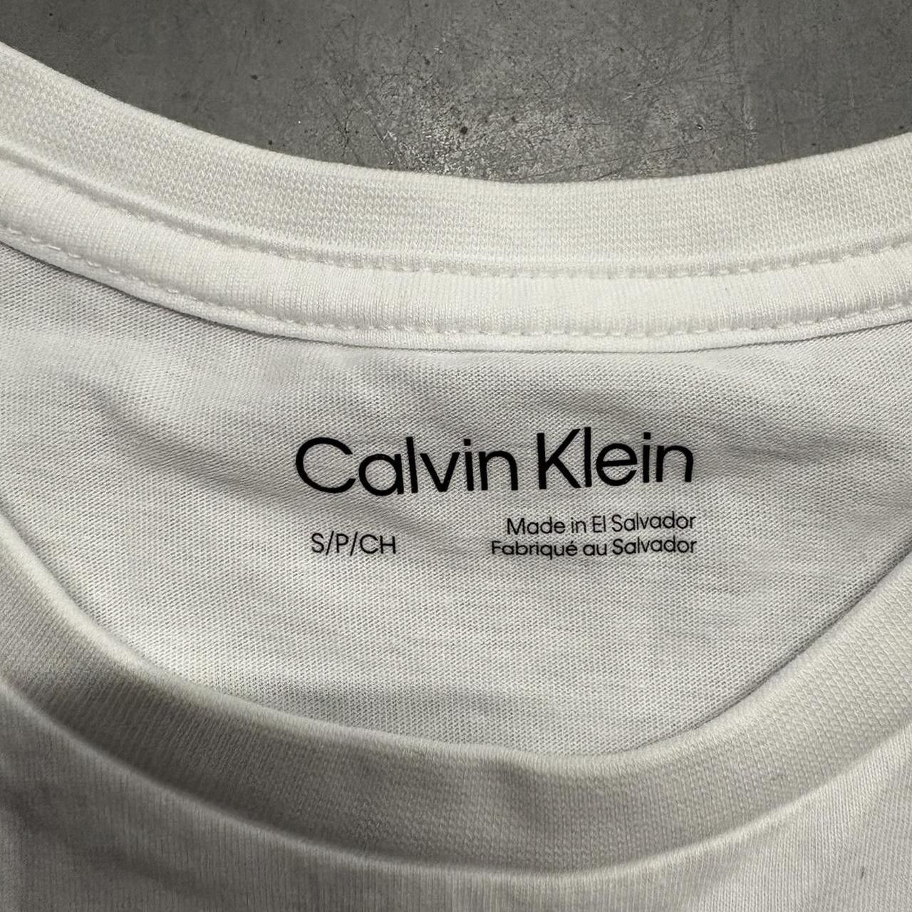 Calvin Klein × Vintage Crazy Vintage Y2K Calvin Klein Brilliant White Tee! Size US S / EU 44-46 / 1 - 4 Thumbnail