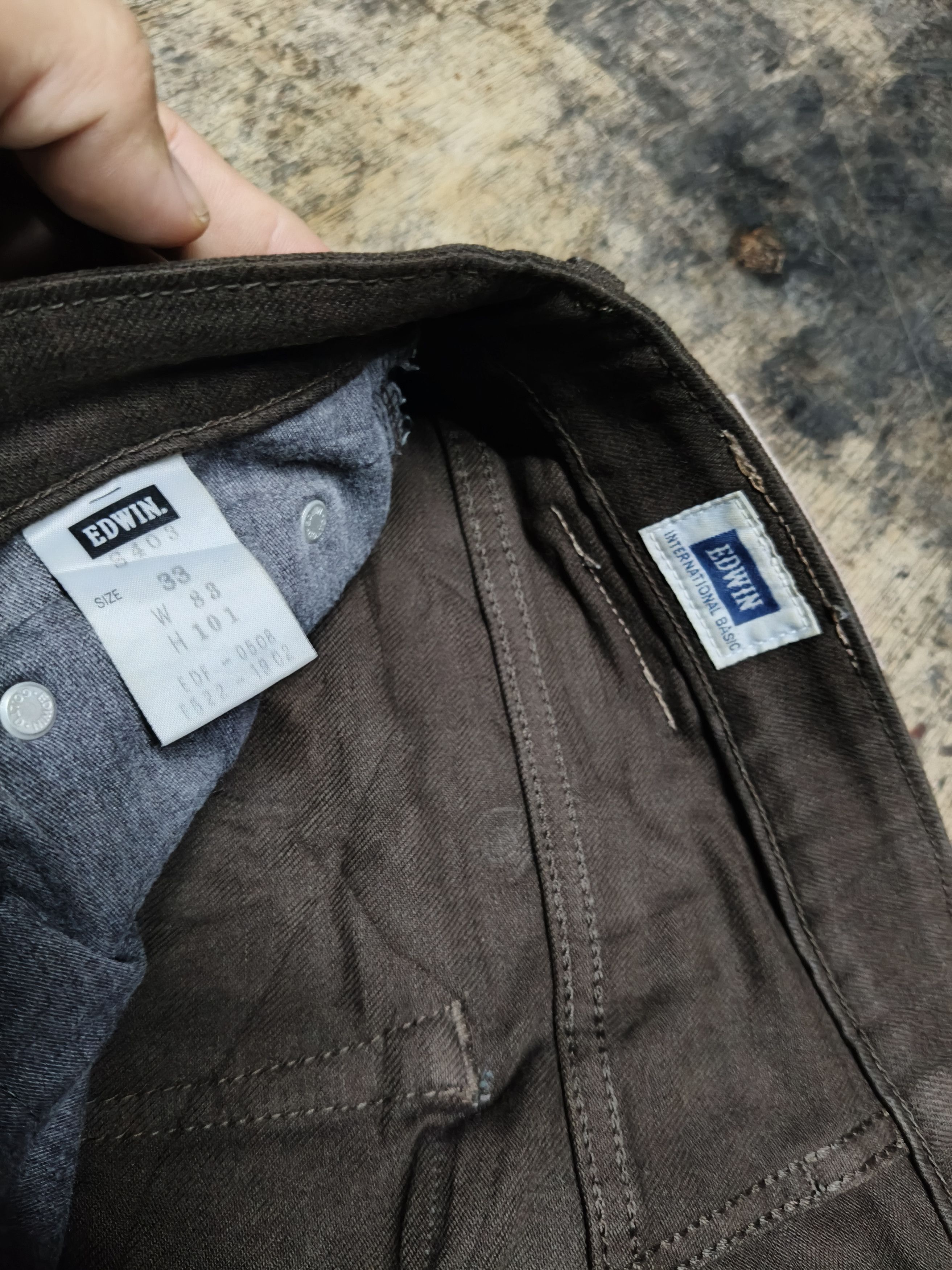 Edwin Edwin Denim Soft Flex Brown Pants Size US 33 - 9 Thumbnail