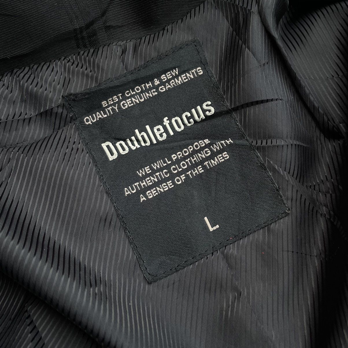 If Six Was Nine × Japanese Brand × Seditionaries 🇯🇵 DOUBLE FOCUS BUTTON UP FULL ZIP PUNK GOTHIC Size US L / EU 52-54 / 3 - 14 Thumbnail