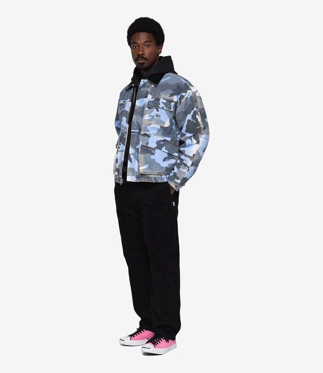 Stussy Stussy Washed Spryed Camo Canvas Shop jacket Size US L / EU 52-54 / 3 - 2 Thumbnail