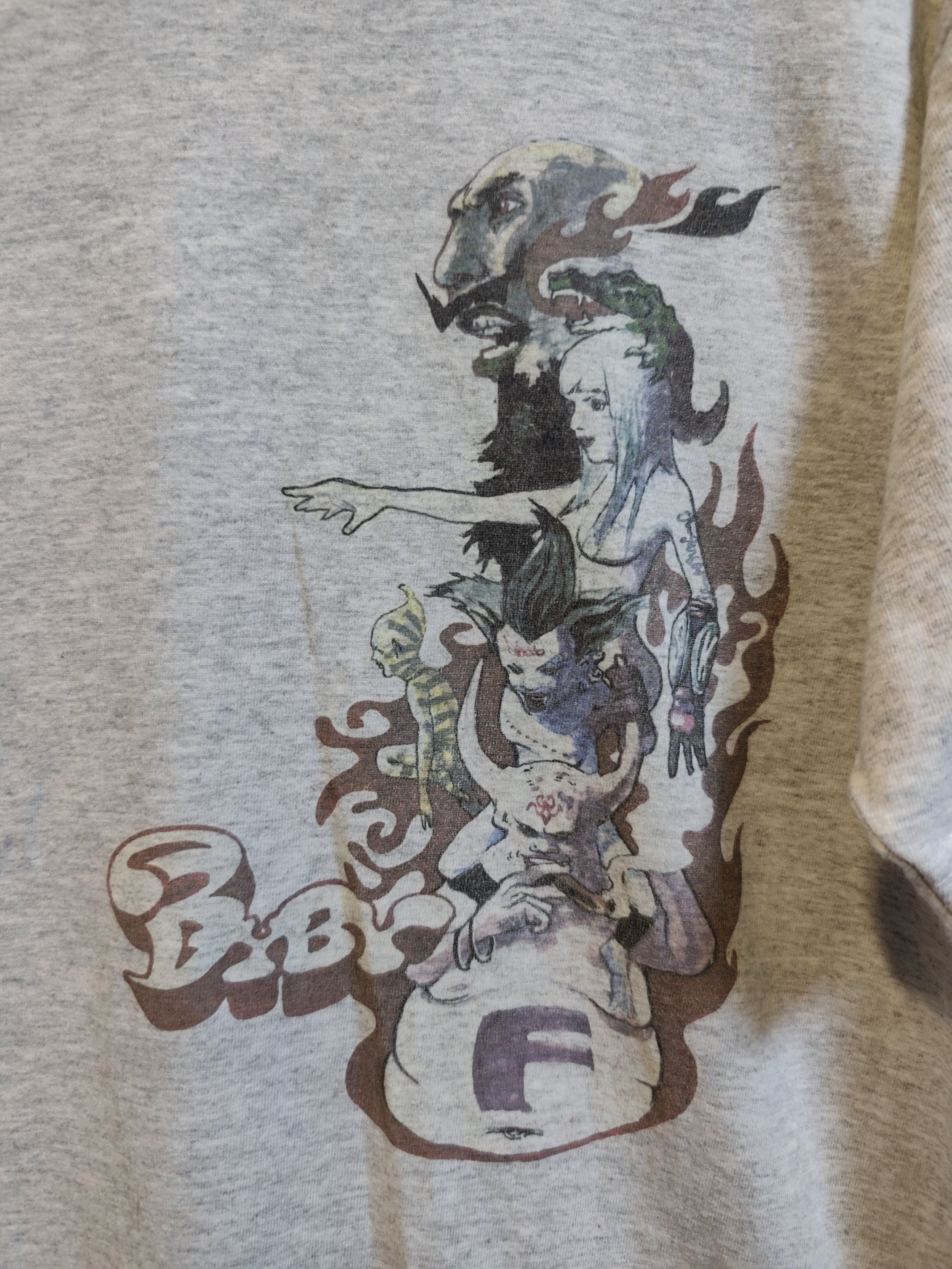 Playstation Vtg 2001 Final Fantasy Yoshitaka Amano Side-Print T-Shirt Size US M / EU 48-50 / 2 - 3 Thumbnail