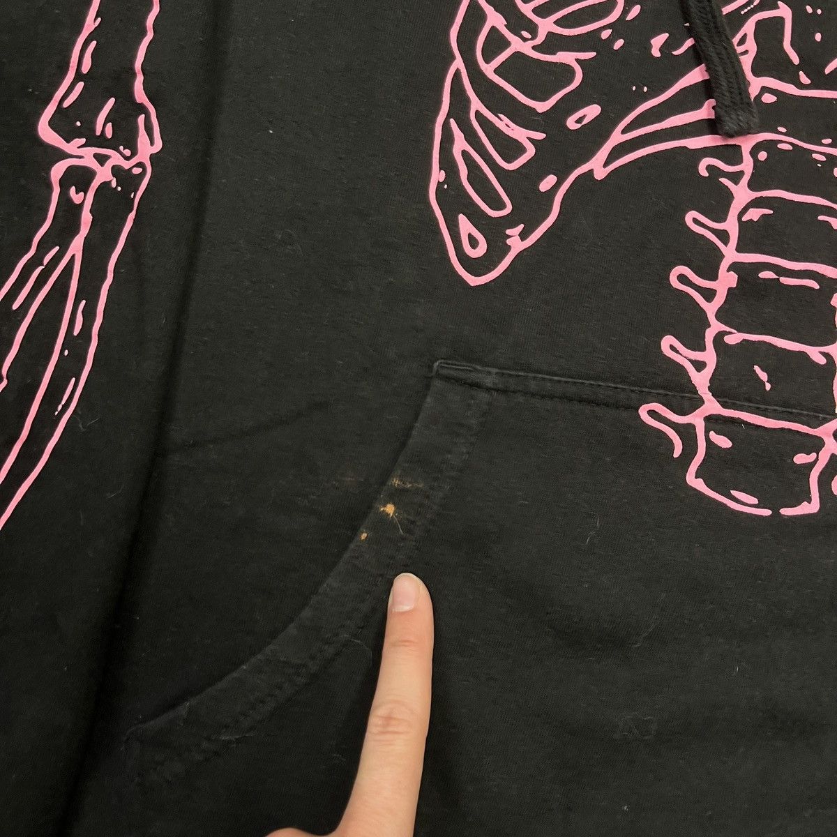 Anti Social Social Club Hoodie Car Underwater Pink Skeleton