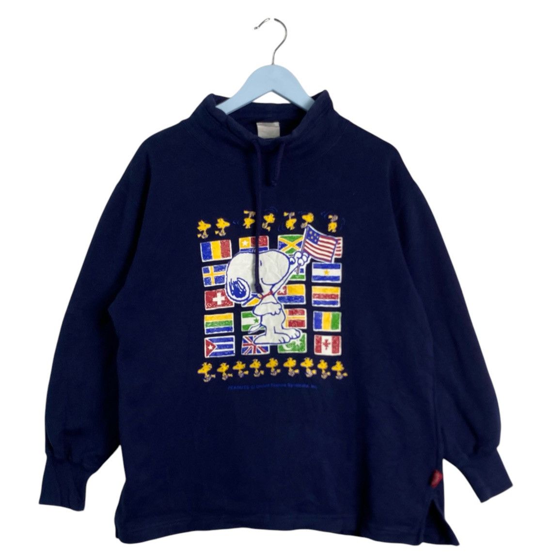 Peanuts Vintage sweatshirt peanuts snoopy country flags big logo Size US L / EU 52-54 / 3 - 1 Thumbnail