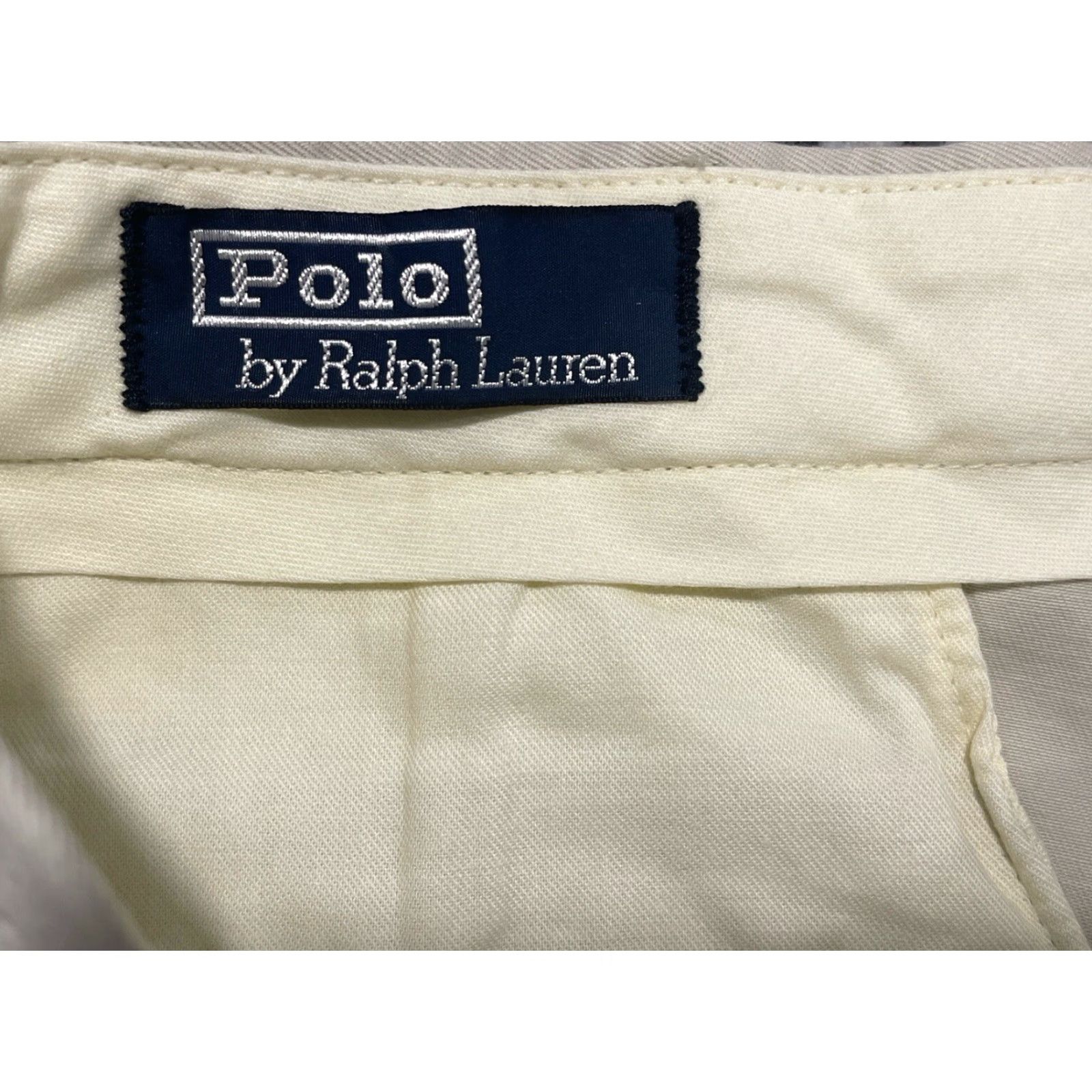 Polo Ralph Lauren VINTAGE Polo Ralph Lauren Pants Men’s 39x30 Beige The Siena Pant Regular 39 Regular Slash Pockets 90s Preppy Mens Size US L / EU 52-54 / 3 - 3 Thumbnail