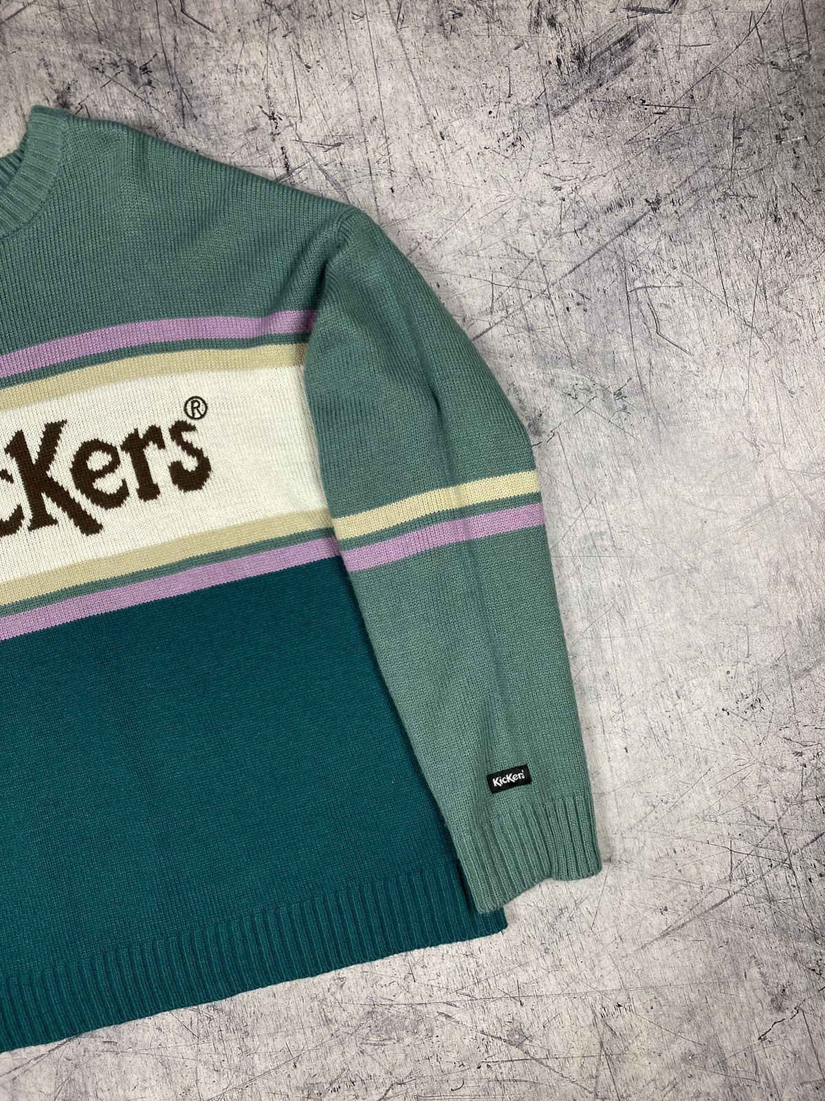 Kickers Vintage 90s Kickers rare streetwear style knitted sweater Size US XS / EU 42 / 0 - 4 Thumbnail