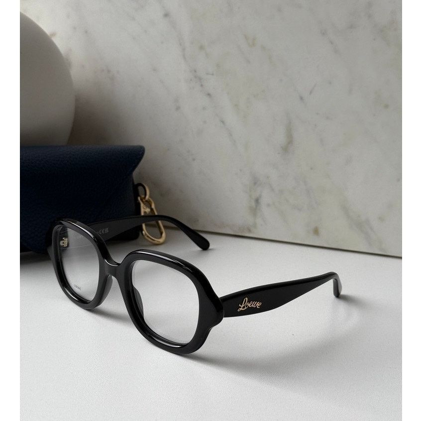 Loewe NEW Loewe LW50075I Curvy Black Eyeglasses Frames Size ONE SIZE - 1 Thumbnail