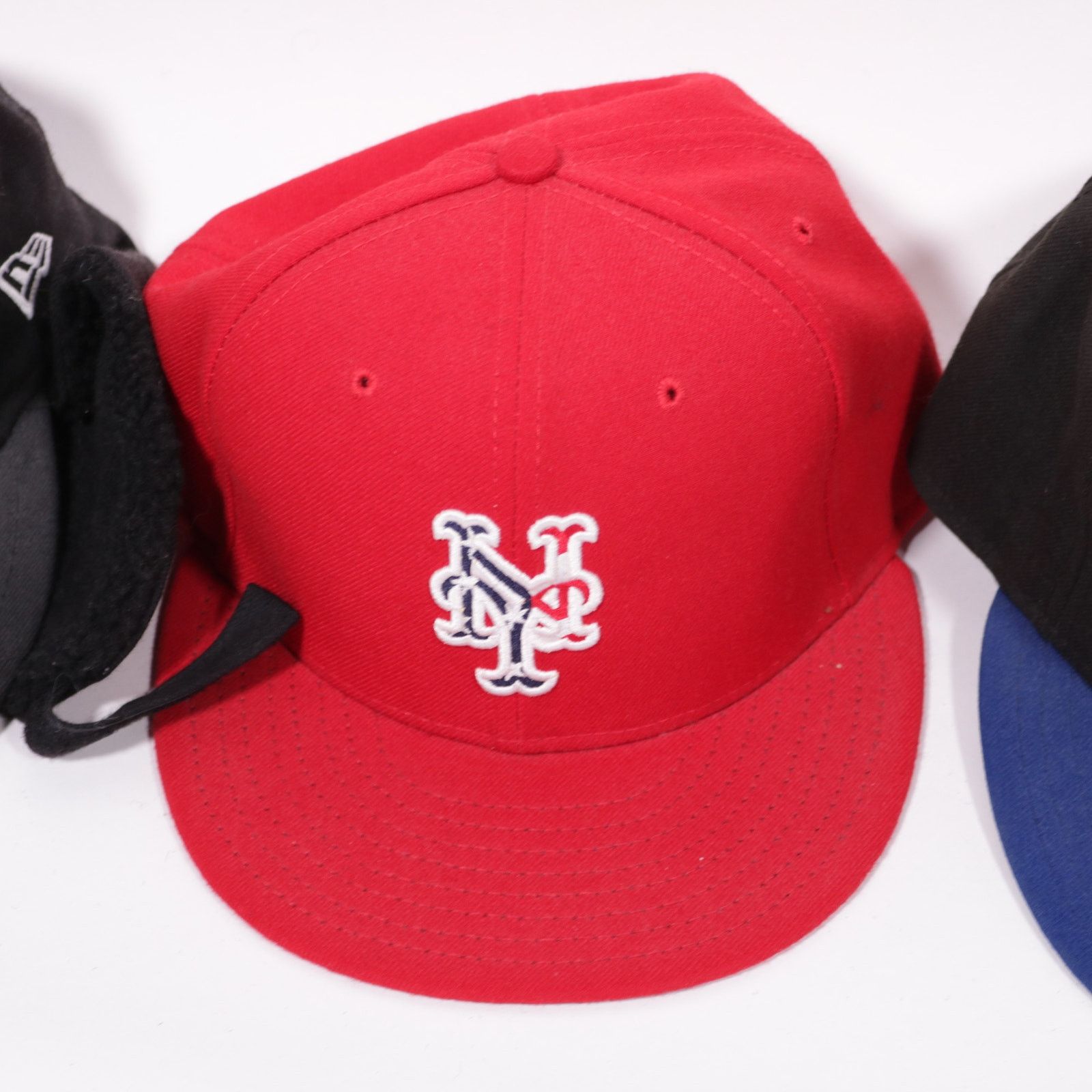New Era 4x New York Mets Fitted Hats NY Blue Black Red New Era Size 38 - 4 Thumbnail