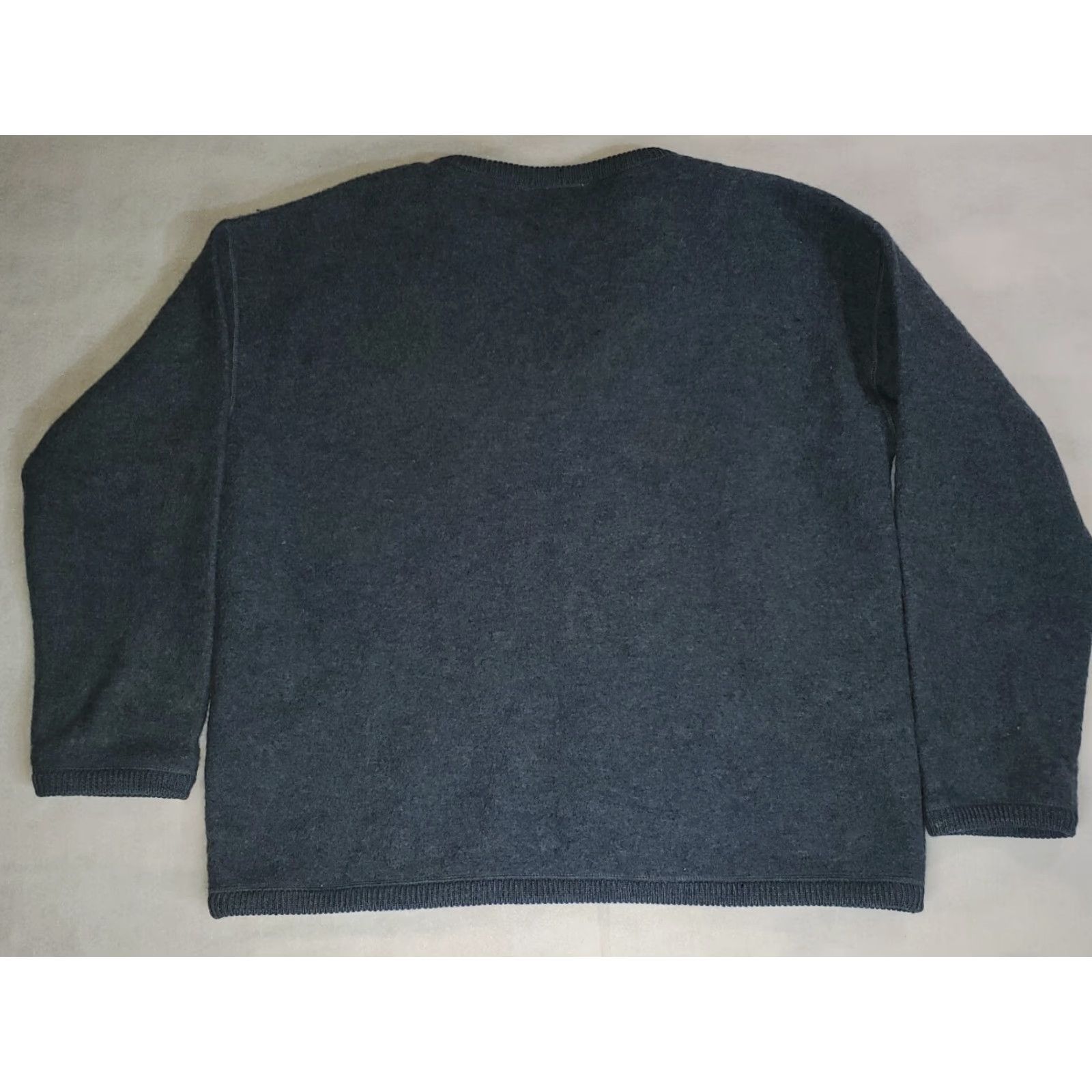 Vintage VINTAGE Ice- Knit 100% Pure Wool Womens SweaterCOAT FULL ZIP Made in India Size XL Blue 90s Womens Wool Coat Zip Size XL / US 12-14 / IT 48-50 - 4 Thumbnail