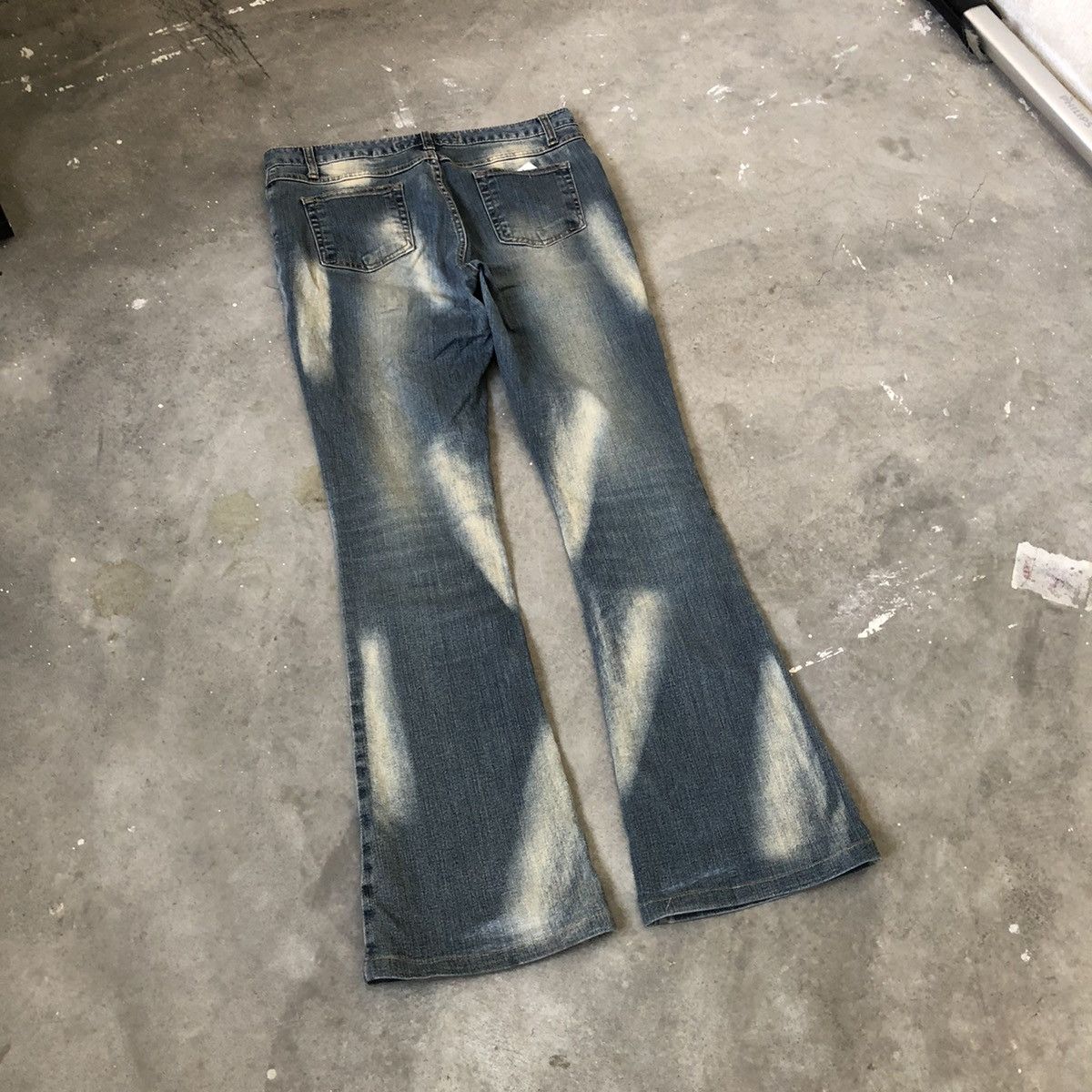 Japanese Brand Vintae Bluejam Poem flare jeans 🍒 Size US 33 - 11 Thumbnail