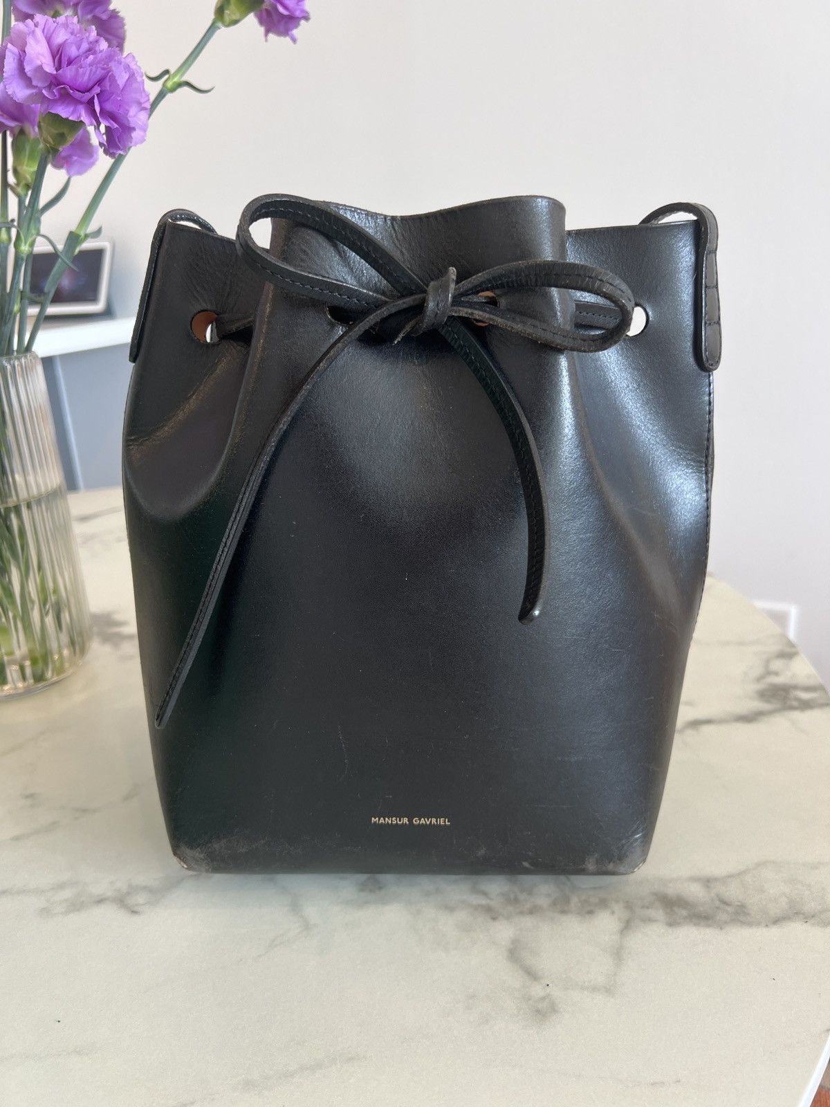 Mansur Gavriel Mansur Gavriel Leather Bucket Bag Size ONE SIZE - 1 Thumbnail