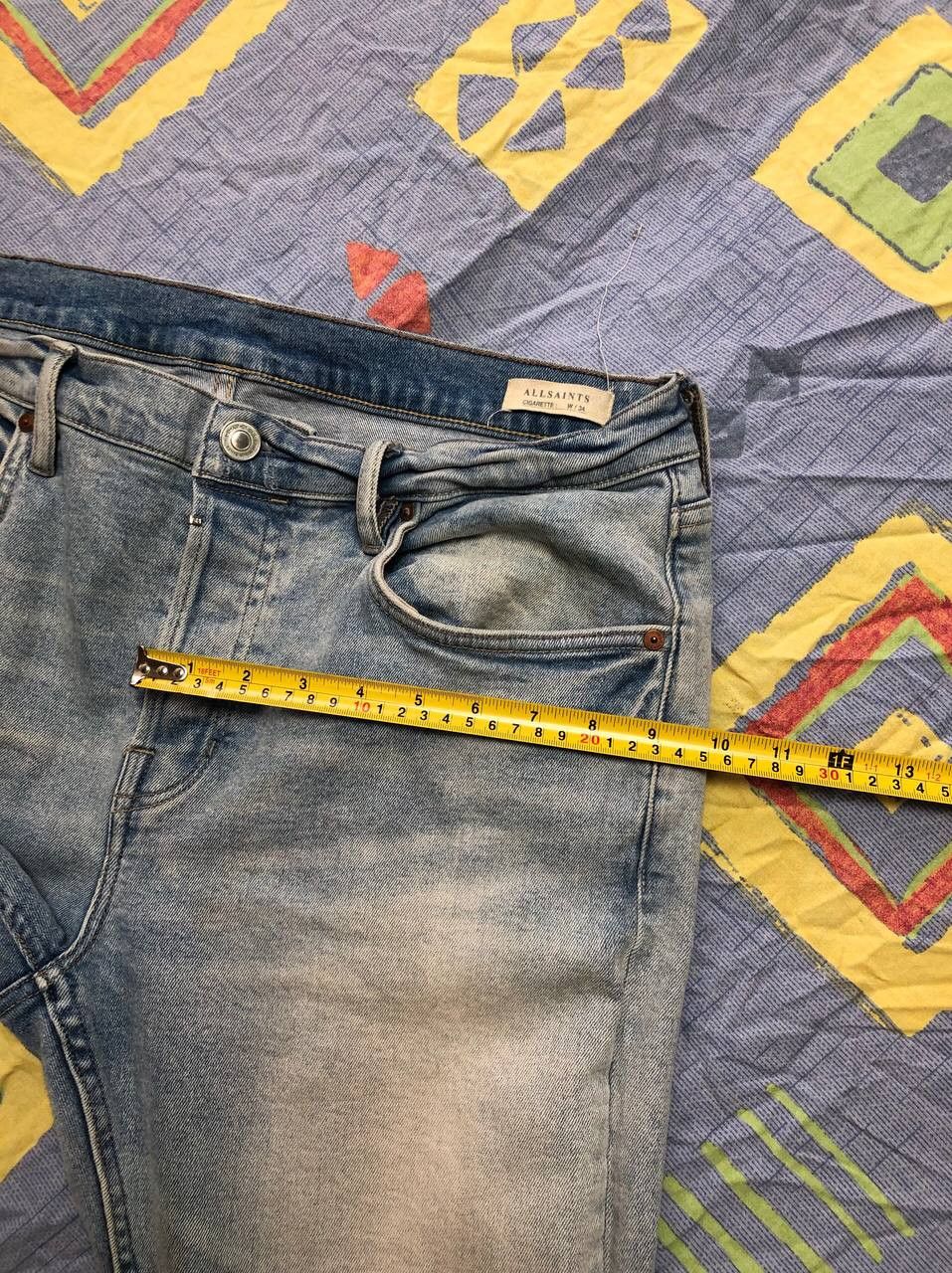 Allsaints Vintage Allsaints Jeans Distressed Denim Faded Y2K Style Size US 34 / EU 50 - 8 Thumbnail