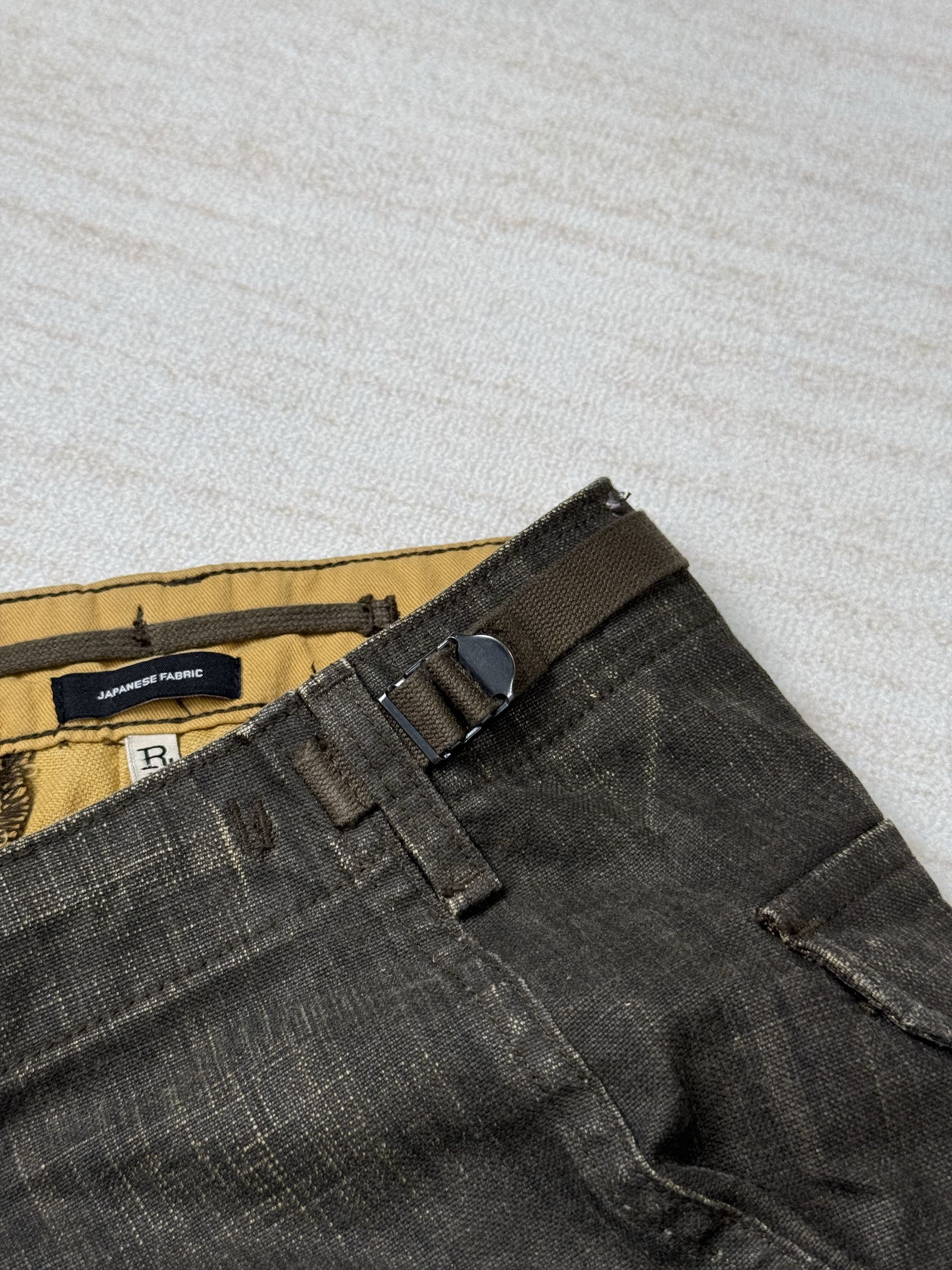 R13 UNWORN* R13 MARK MILITARY CARGO PANTS - BLACK CANVAS Size US 30 / EU 46 - 2 Thumbnail