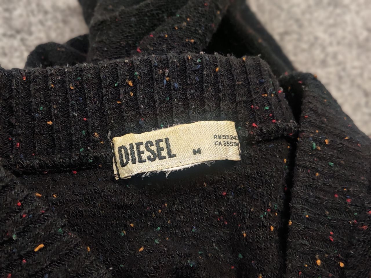 Diesel Vintage 90's Diesel Light Dark Knit Bomber Sweater Y2k Style Size US S / EU 44-46 / 1 - 13 Thumbnail