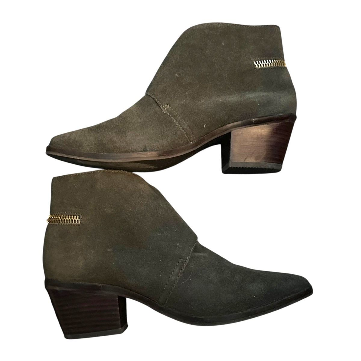 Dolce Vita Dolce Vita olive green suede ankle boots Size US 8.5 / IT 38.5 - 3 Thumbnail