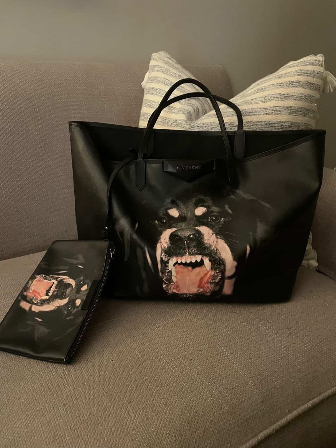 Givenchy Givenchy Rottweiler Tote Bag Purse With Pouch Size ONE SIZE - 1 Thumbnail