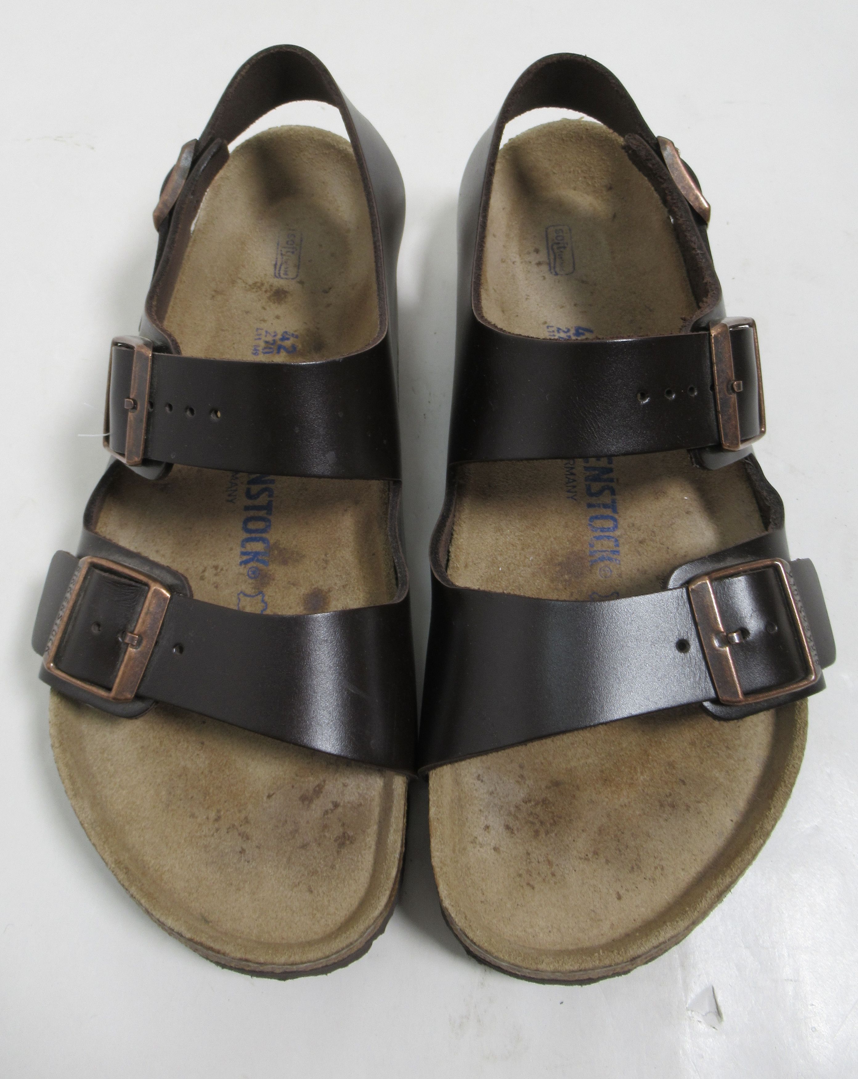 Birkenstock Birkenstock Milano Buckle Leather Sandals Brown 9 US M Size US 9 / EU 42 - 2 Thumbnail