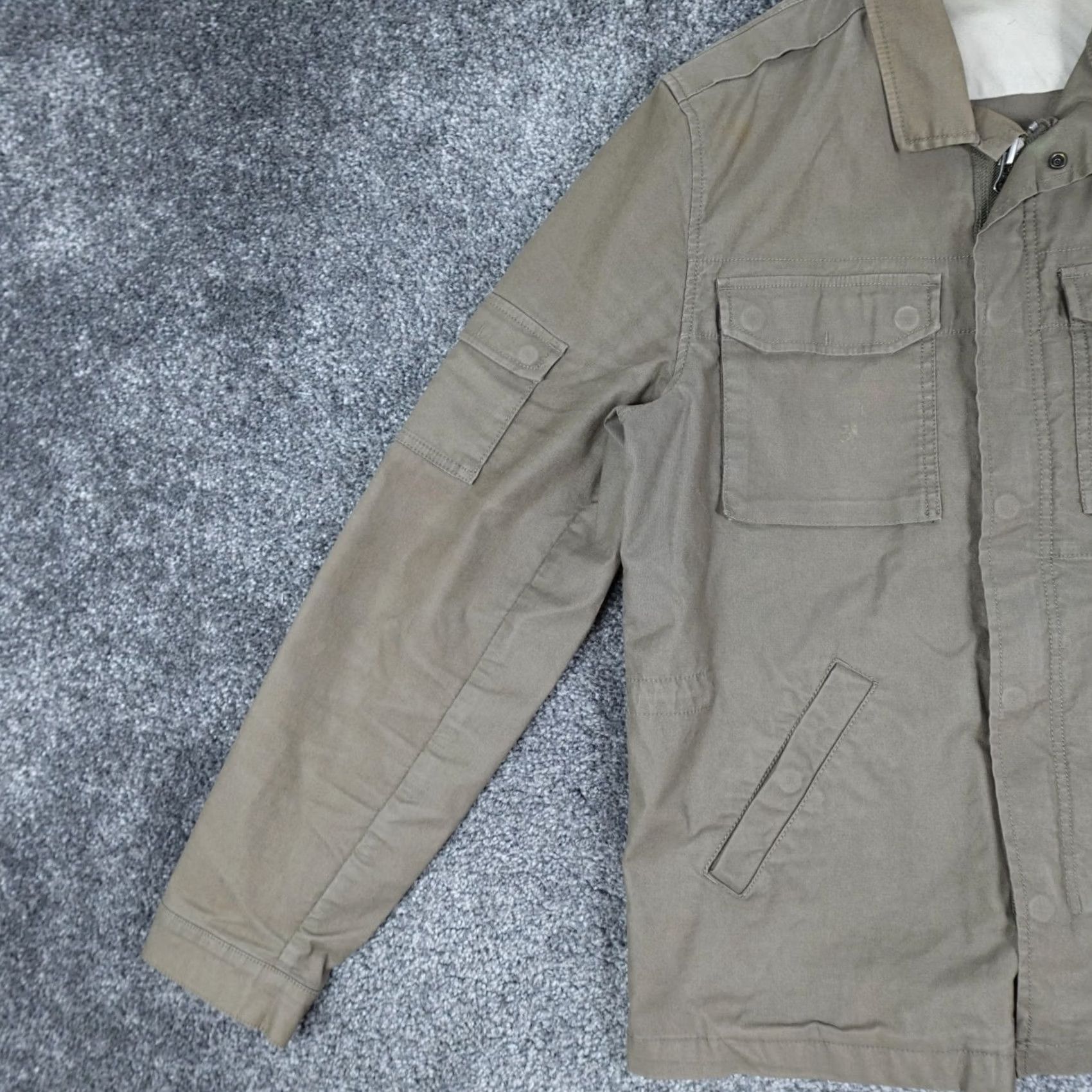 Gap Gap Jacket Coat Green Medium Men's Canvas Pockets Military Size US M / EU 48-50 / 2 - 2 Thumbnail
