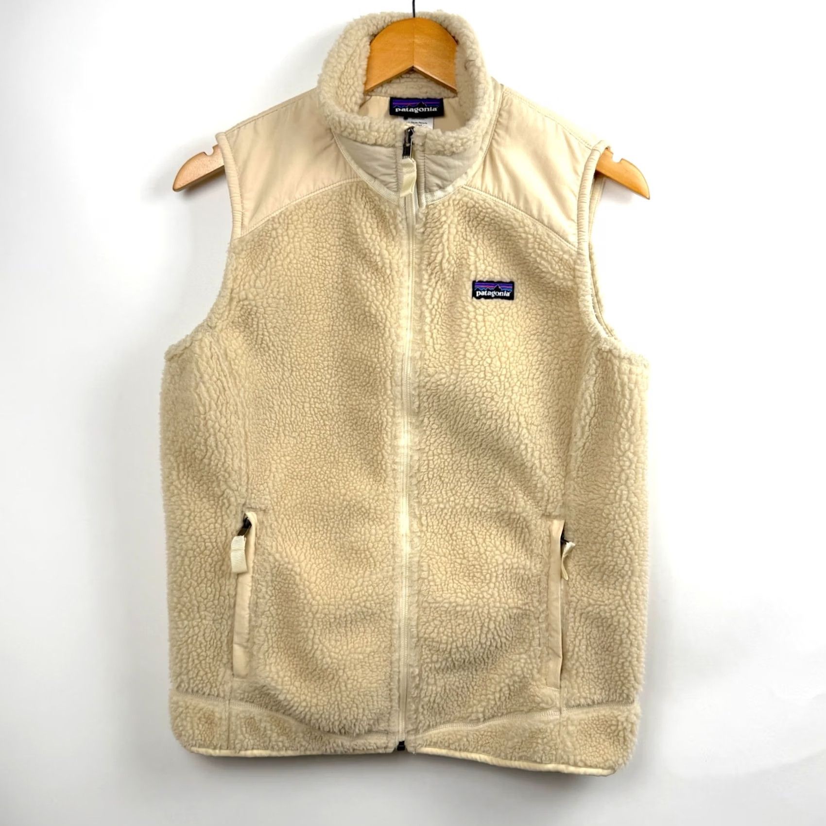 Patagonia Patagonia Vest Womens Large Classic Retro-X Sherpa Outdoor Fleece Cream Beige Full Zip Pockets Zipper Vintage No Size L / US 10 / IT 46 - 2 Thumbnail